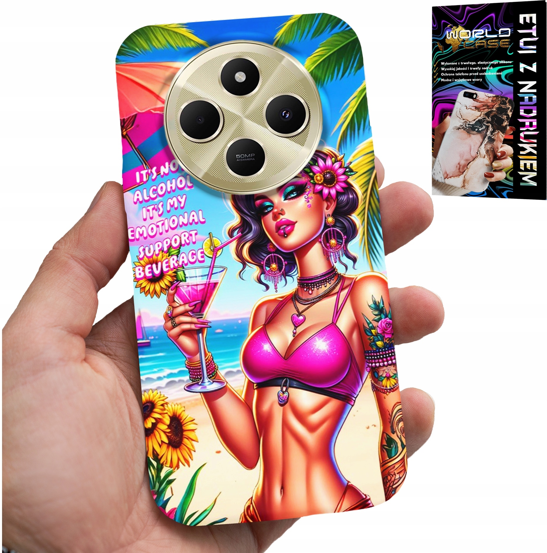 ETUI DO XIAOMI REDMI 14C 4G - IT'S NOT ALCOHOL IT'S MY EMOTIONAL CASE