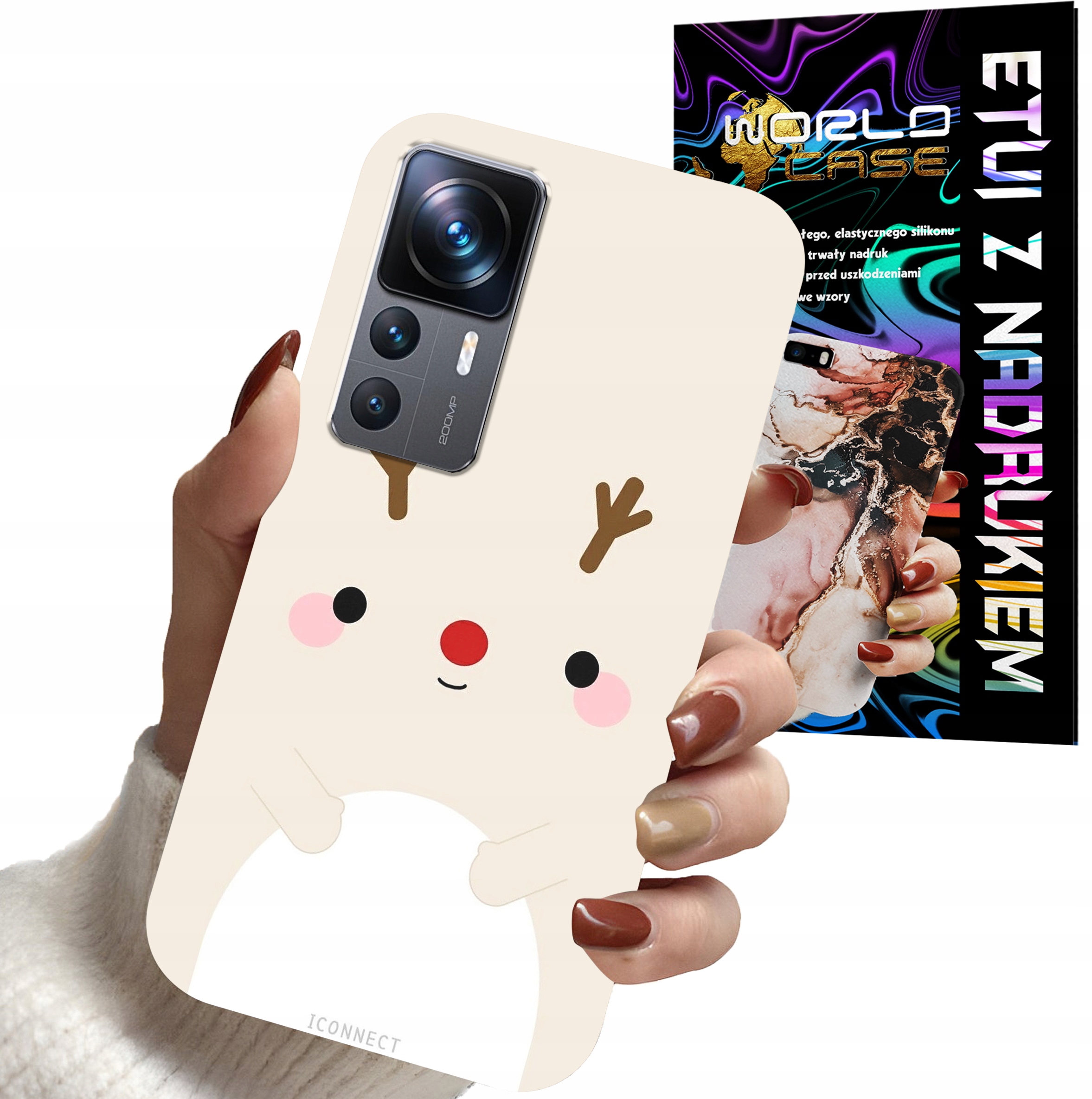 ETUI CASE DO XIAOMI 12T / 12T PRO - ŚWIĄTECZNE WZORY RENIFER MIKOŁAJ ŚWIĘTA