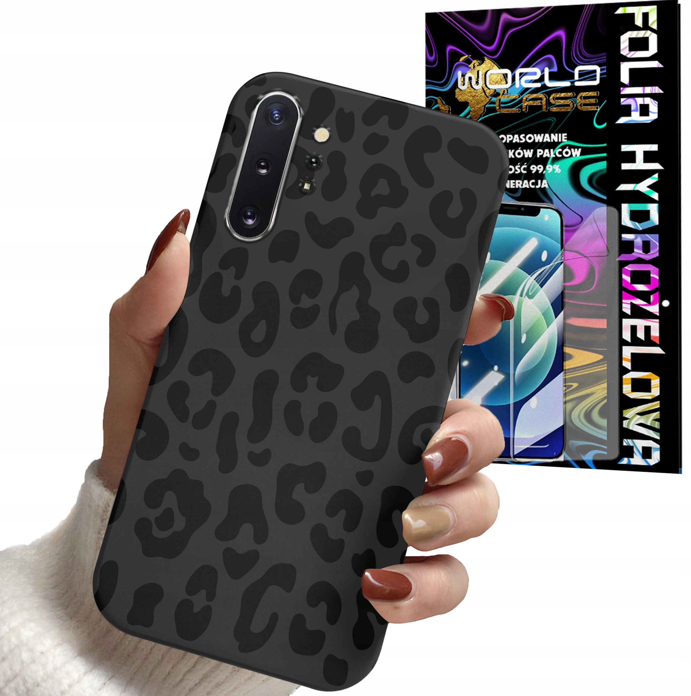 ETUI CASE DO SAMSUNG NOTE 10 PLUS . A81 - PANTERKA WZORKI MODNE OBU + FOLIA