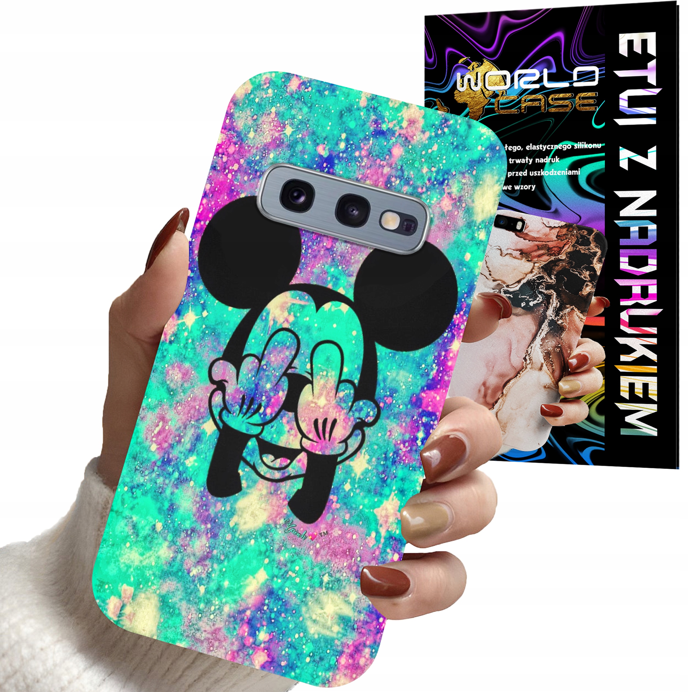 ETUI CASE DO SAMSUNG S10E - MYSZKA MINNIE DAMSKIE WZORY PLECKI