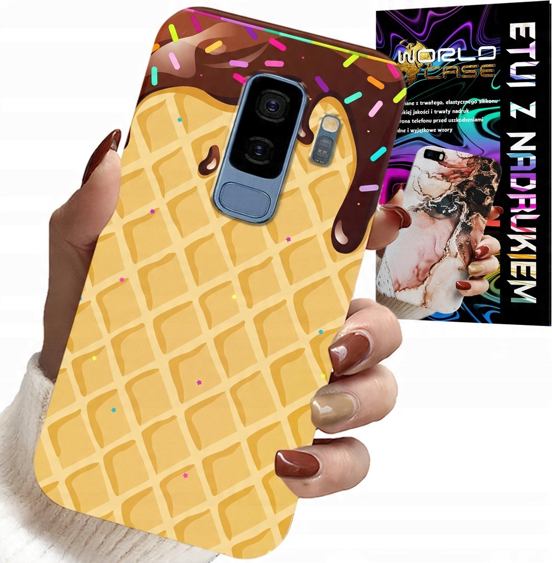 ETUI DO SAMSUNG GALAXY S9 PLUS - Z MOTYWEM WAFLA Z POLEWĄ CZEKOLADOWĄ