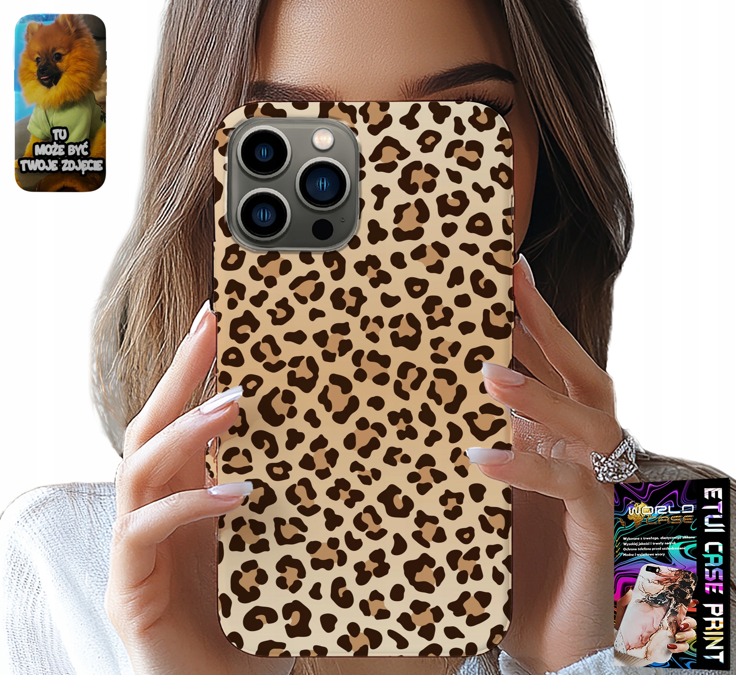 ETUI DO IPHONE 13 PRO - PLECKI W PANTERKĘ MODNE KOBIECE WZORY