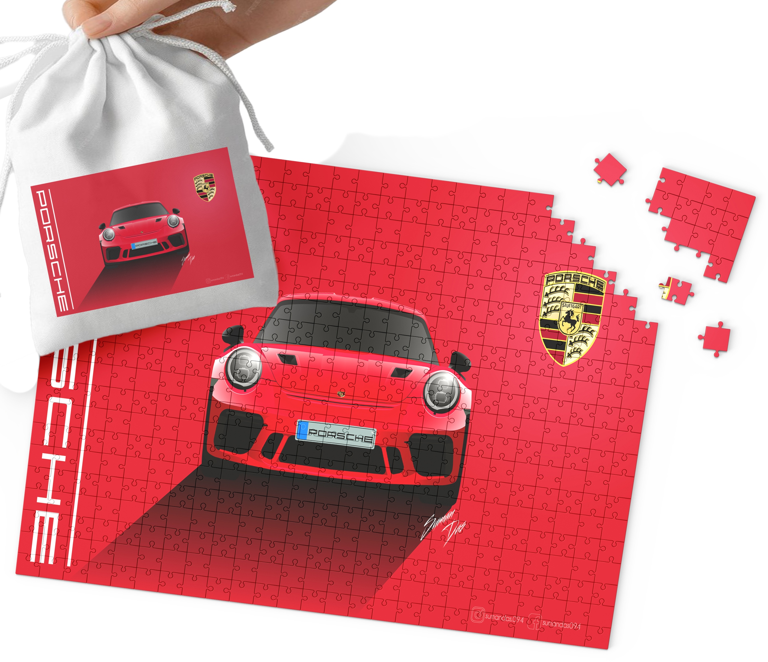 PUZZLE TRADYCYJNE - SUPER SAMOCHODY MEGA WZORY 35el + WORECZEK