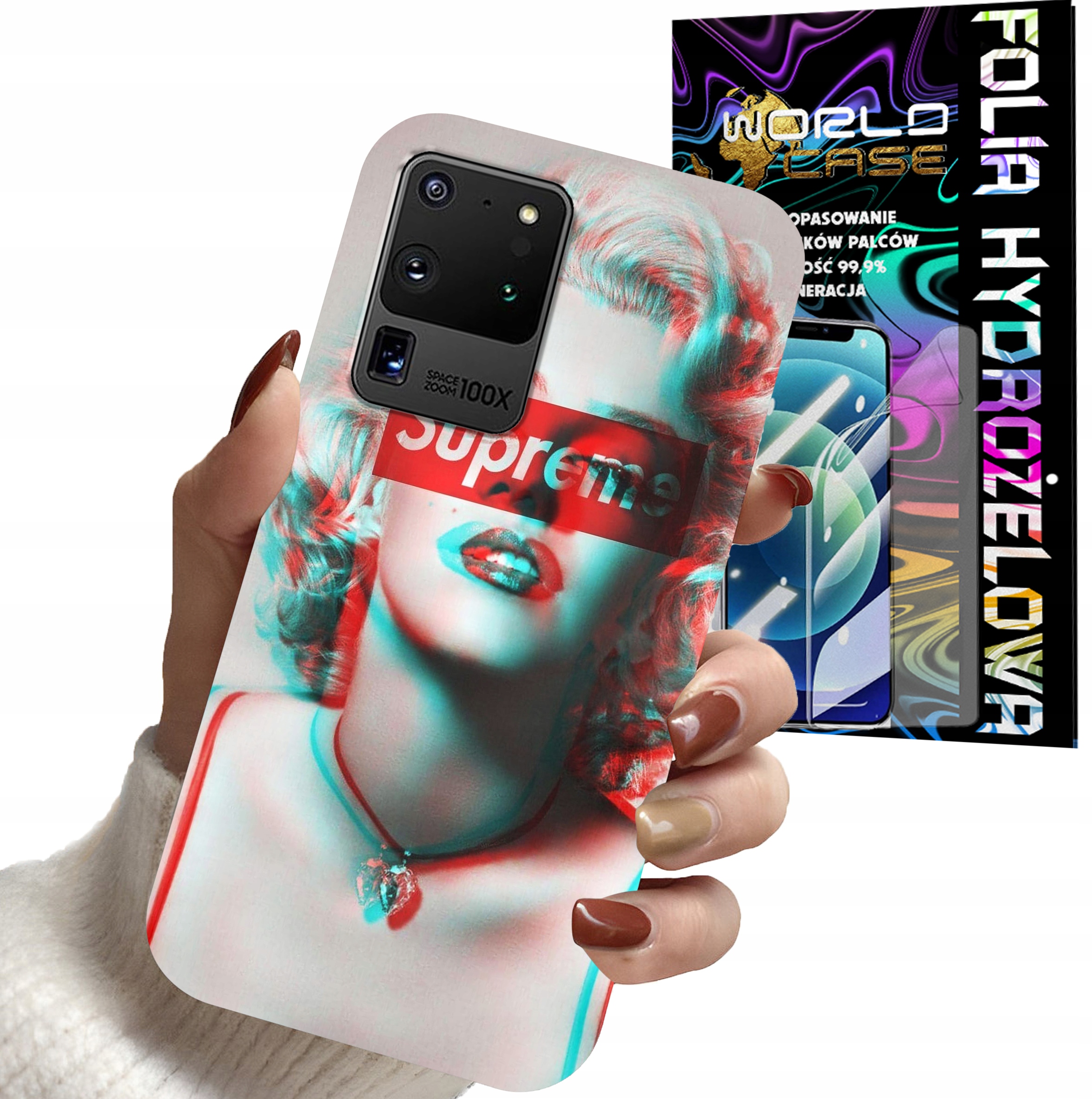 ETUI DO SAMSUNG S20 ULTRA - Monroe MODNE KOBIECE WZORY + FOLIA