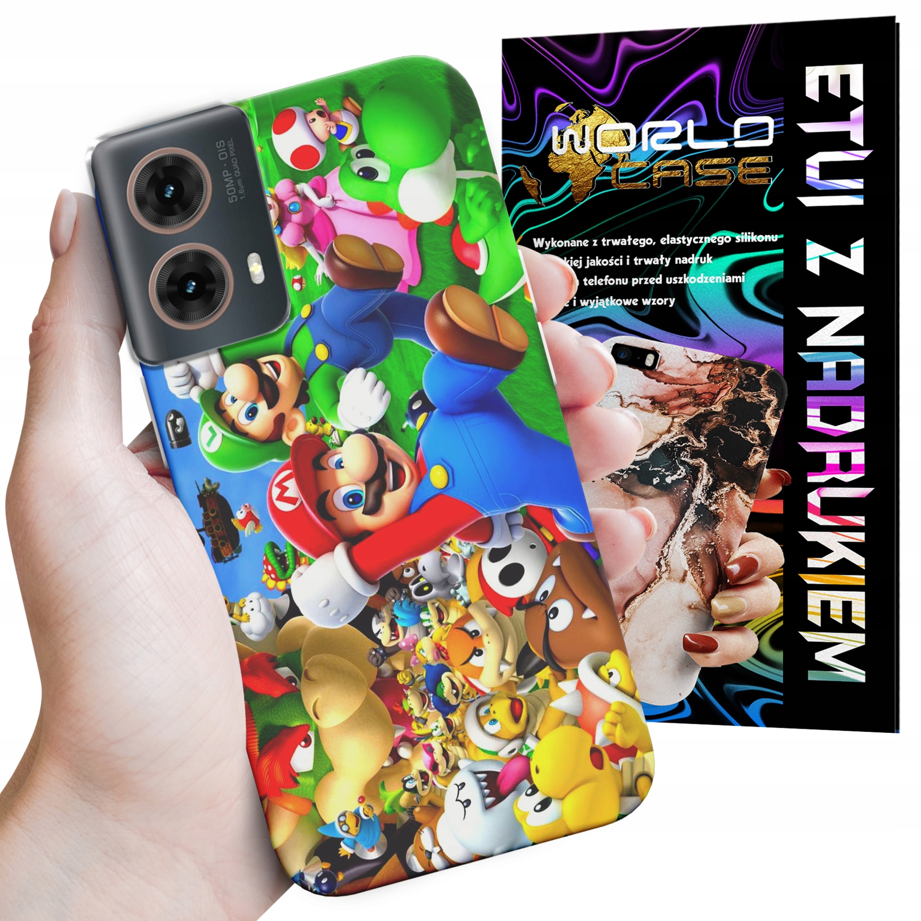 ETUI CASE DO MOTOROLA MOTO G85 5G - SUPER MARIO BROS BAJKI WZORY WYBÓR