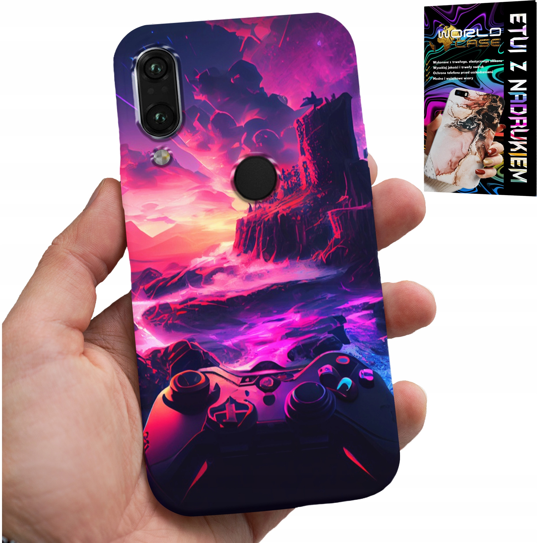 ETUI DO XIAOMI NOTE 7 - CASE DLA GRACZA, WZORY Z GIER, PREZENT