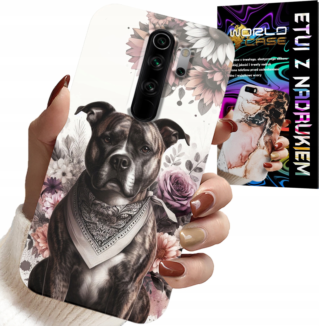ETUI DO XIAOMI REDMI 9 - PITBULL GROŹNE PSY FUTERAŁ PLECKI CASE