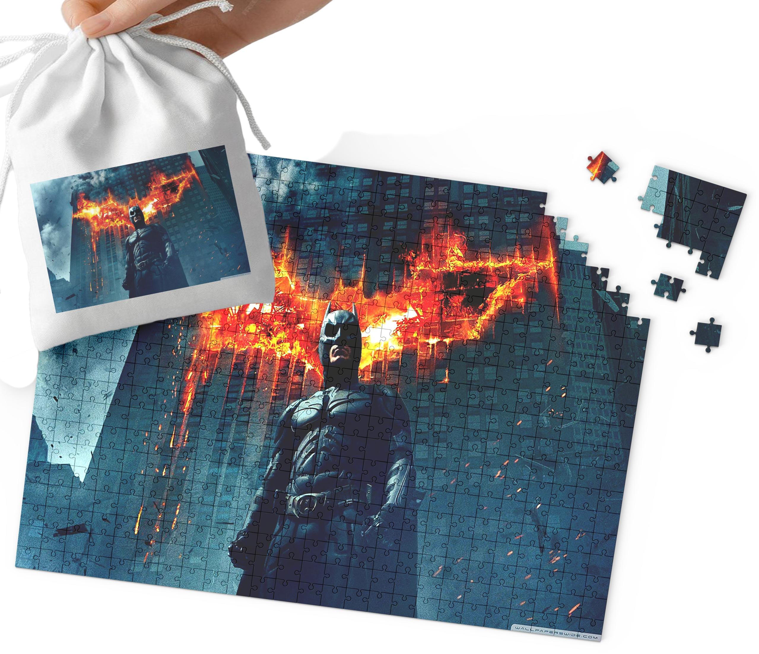 PUZZLE - BATMAN JOKER WZORY Z FILMÓW I GIER 24el + WORECZEK