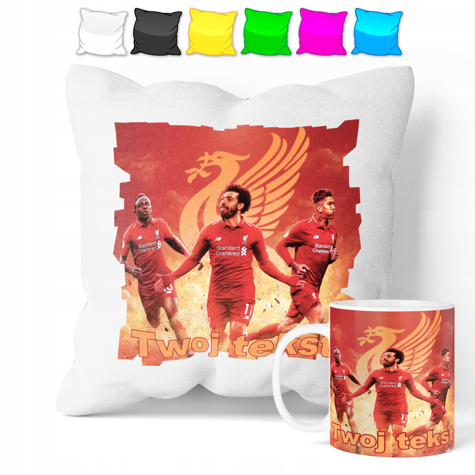 ZESTAW: KUBEK + POSZEWKA - FC LIVERPOOL - PREZENT WIELE WZORÓW + IMIĘ