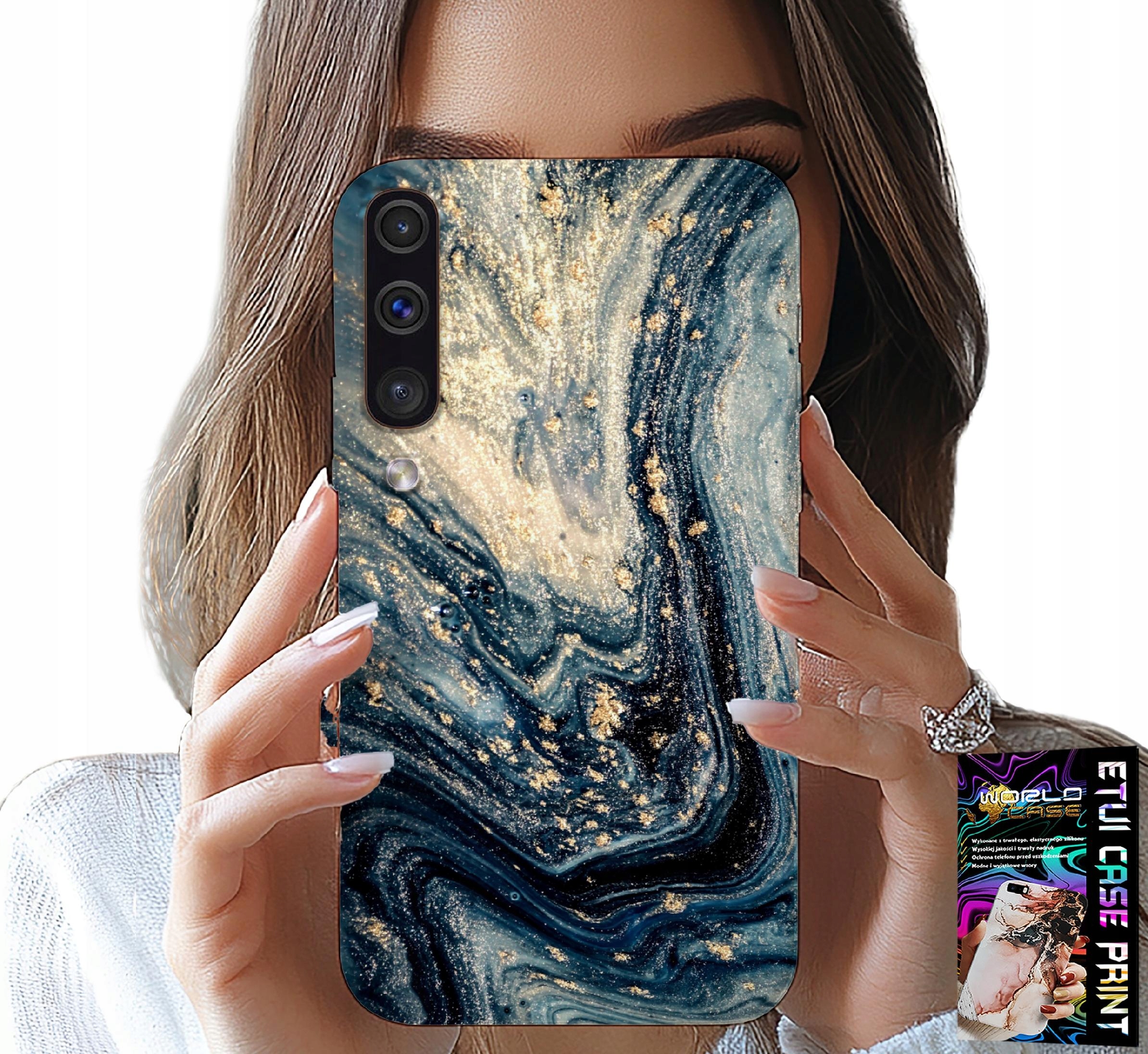 ETUI DO SAMSUNG GALAXY A70 - KAMIENNE ELEGANCKIE WZORY OBUDOWA CASE