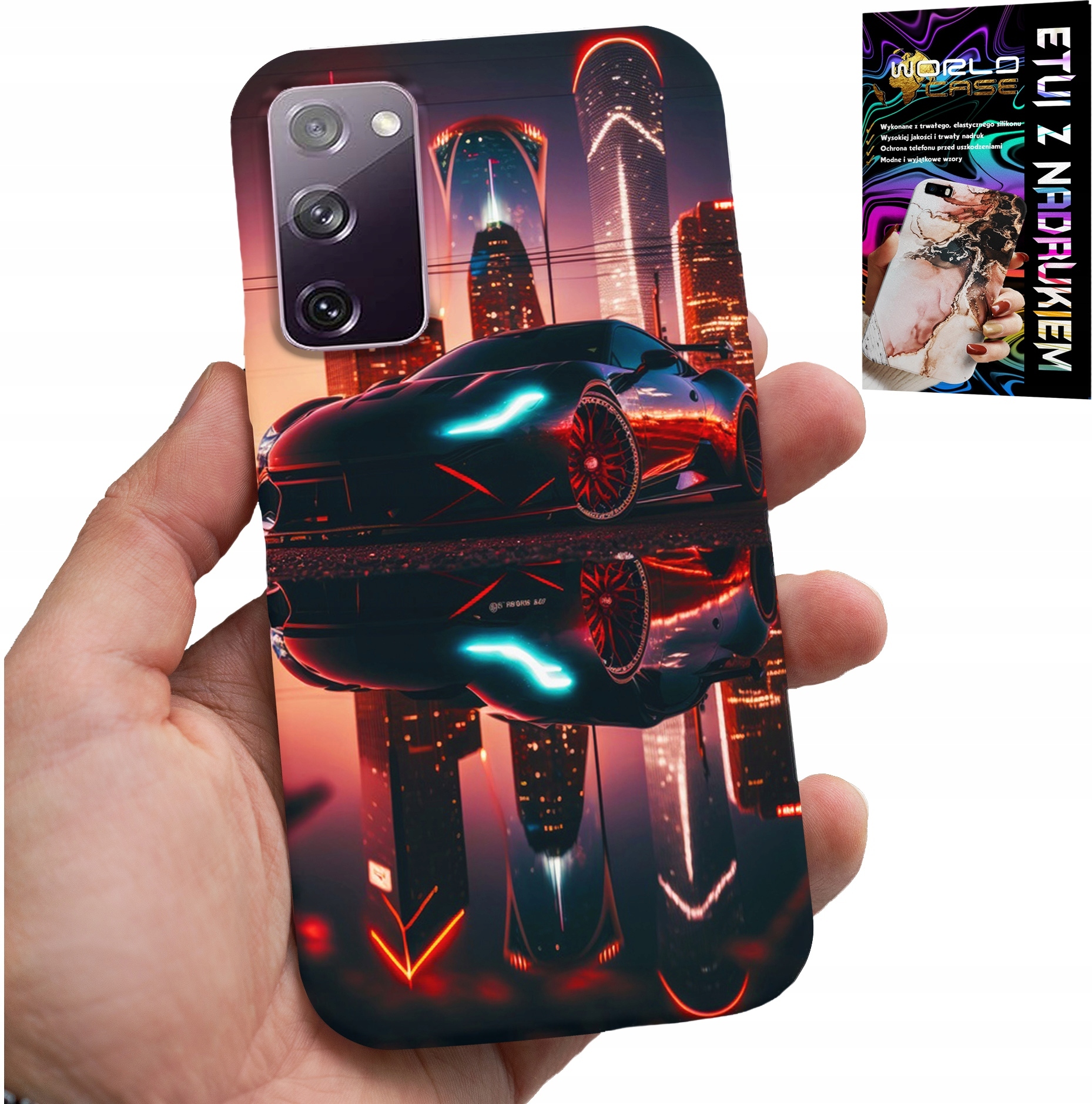 ETUI DO SAMSUNG GALAXY S20 FE - SAMOCHODY FAN, WZORY DLA MĘŻCZYZN +FOLIA