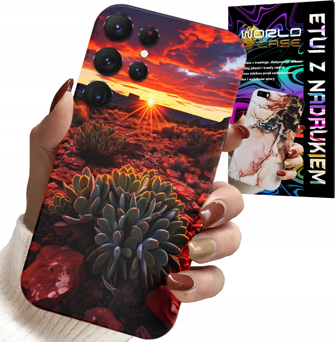 ETUI DO SAMSUNG GALAXY S23 Ultra - MEKSYKAŃSKA PUSTYNIA WIDOKI CASE + FOLIA