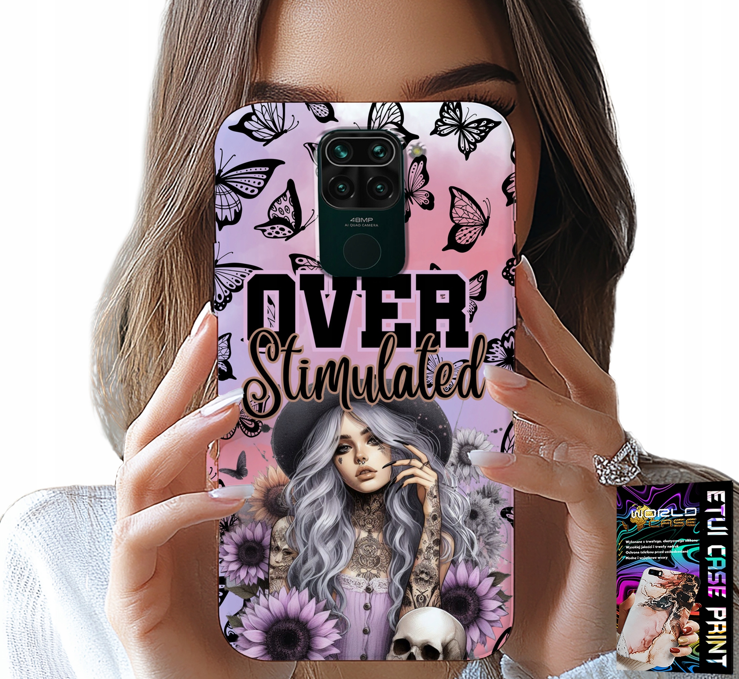 ETUI DO XIAOMI NOTE 9 - OVER STIMULATED, NASTOLETNIE WZORY, CASE