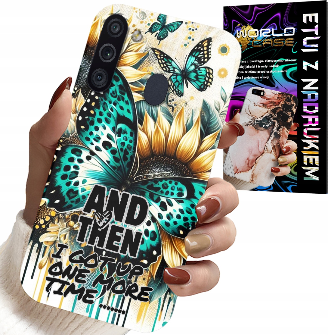 ETUI DO SAMSUNG GALAXY A21 - AND THEN I GOT UP, KOBIECE WZORY + FOLIA