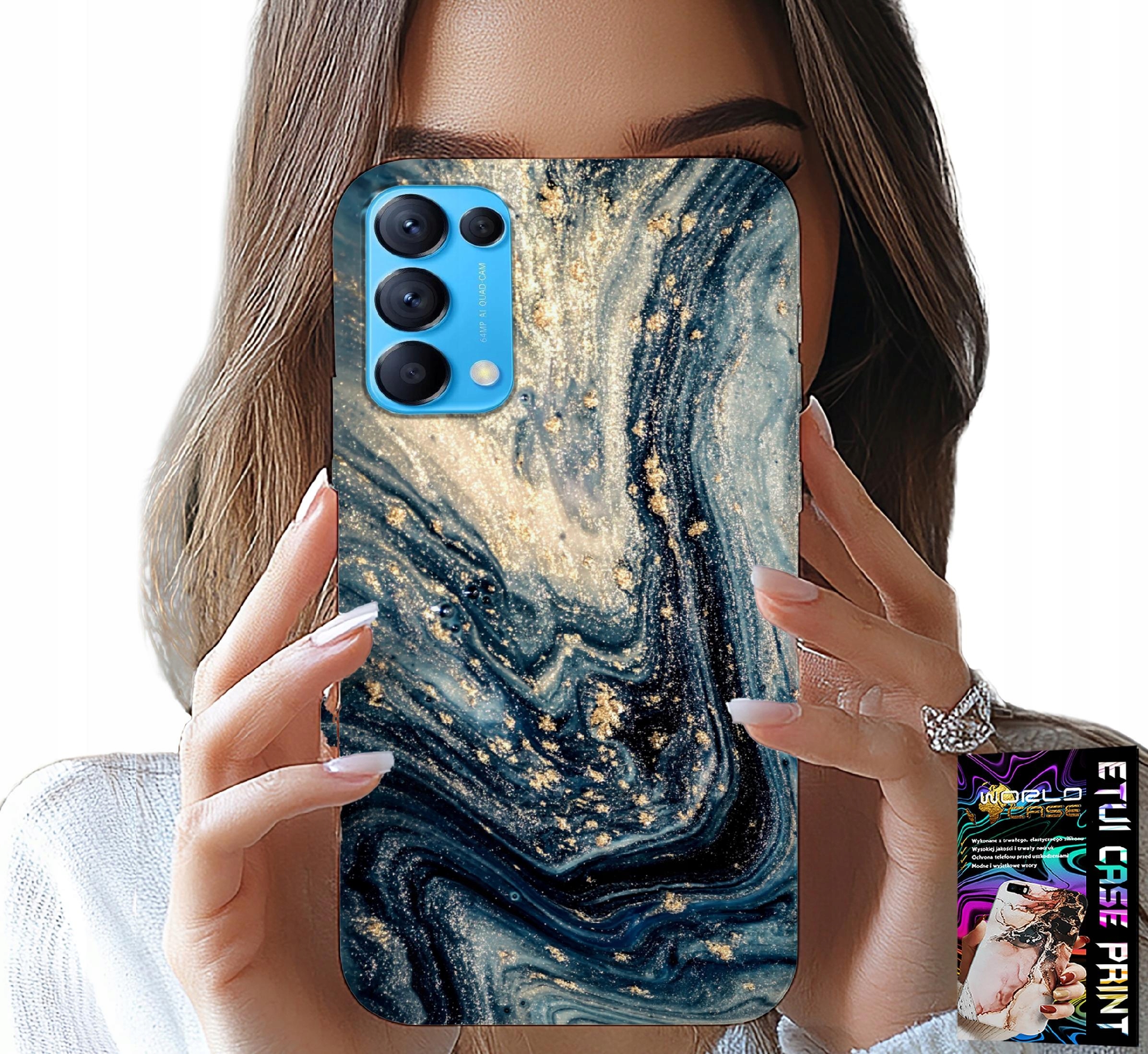 ETUI DO OPPO FIND X3 LITE - KAMIENNE ELEGANCKIE WZORY OBUDOWA CASE