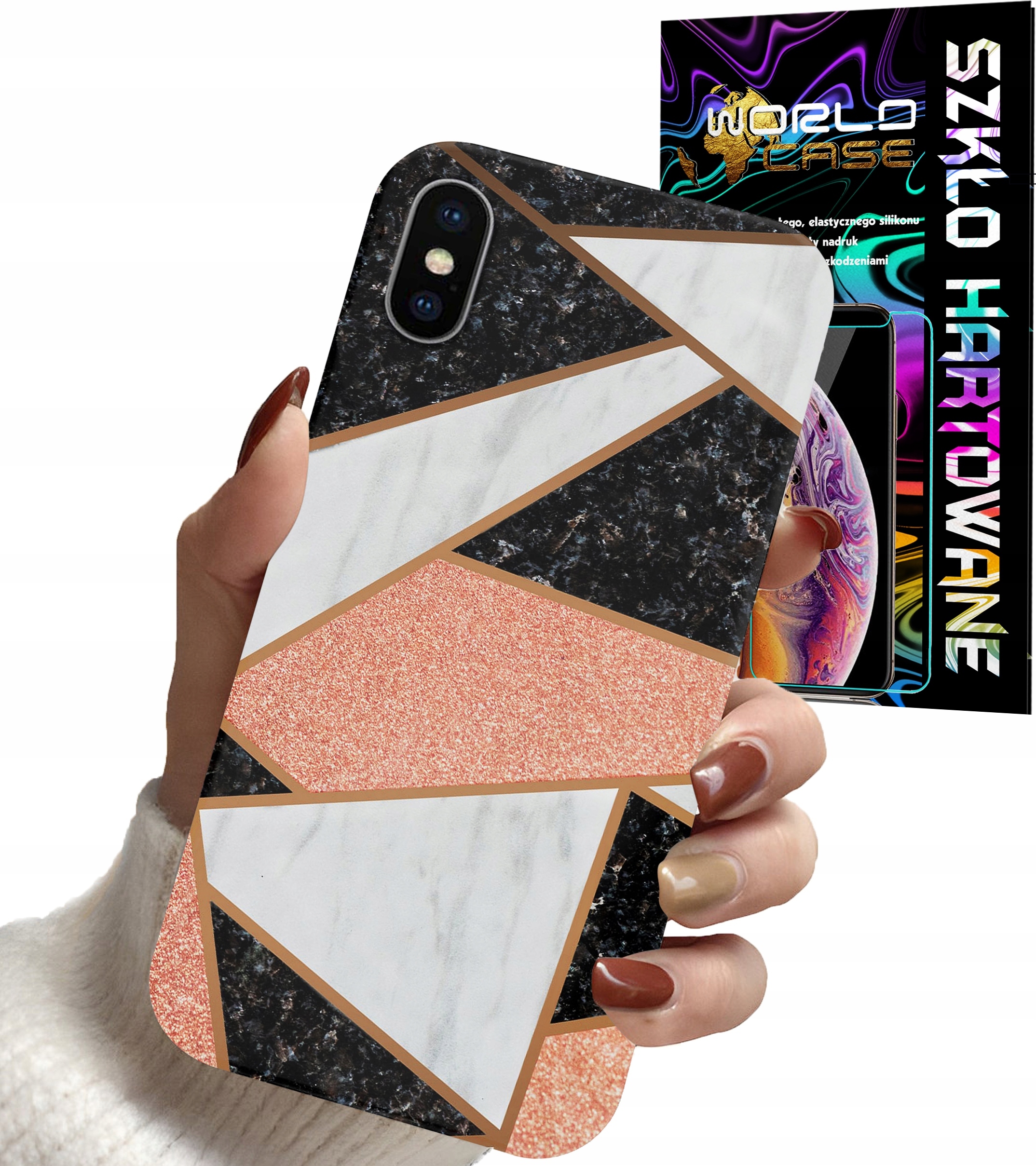 ETUI DO IPHONE XS MAX - ELEGANCKIE MODNE WZORY DLA KOBIET + SZKŁO