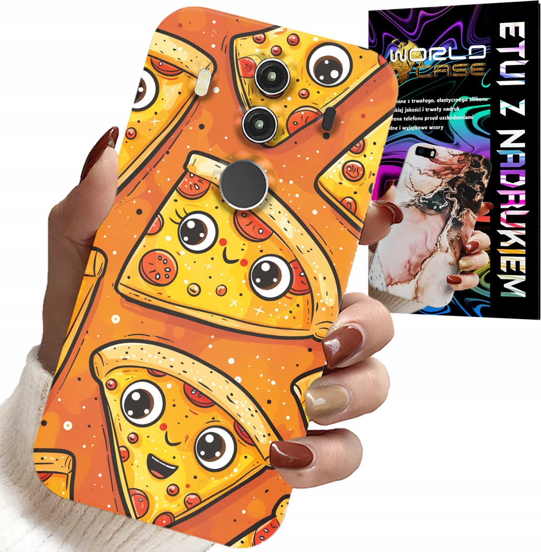 ETUI DO HUAWEI MATE 10 PRO - SŁODKIE UŚMIECHNIĘTE PIZZE CASE + FOLIA