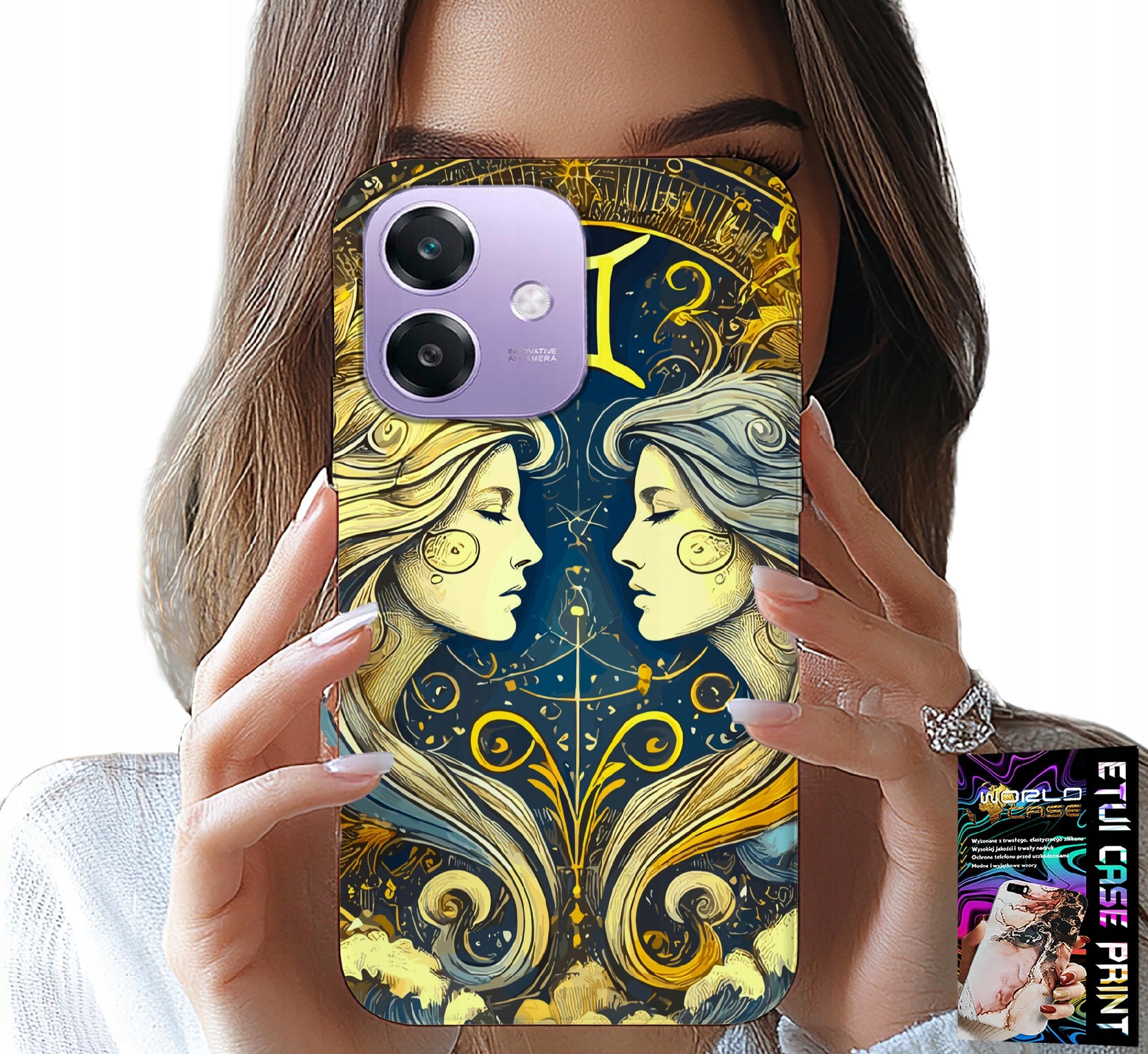ETUI DO OPPO A40 / A40M - ZNAK ZODIAKU, BLIŹNIĘTA ASTRONOMIA CASE