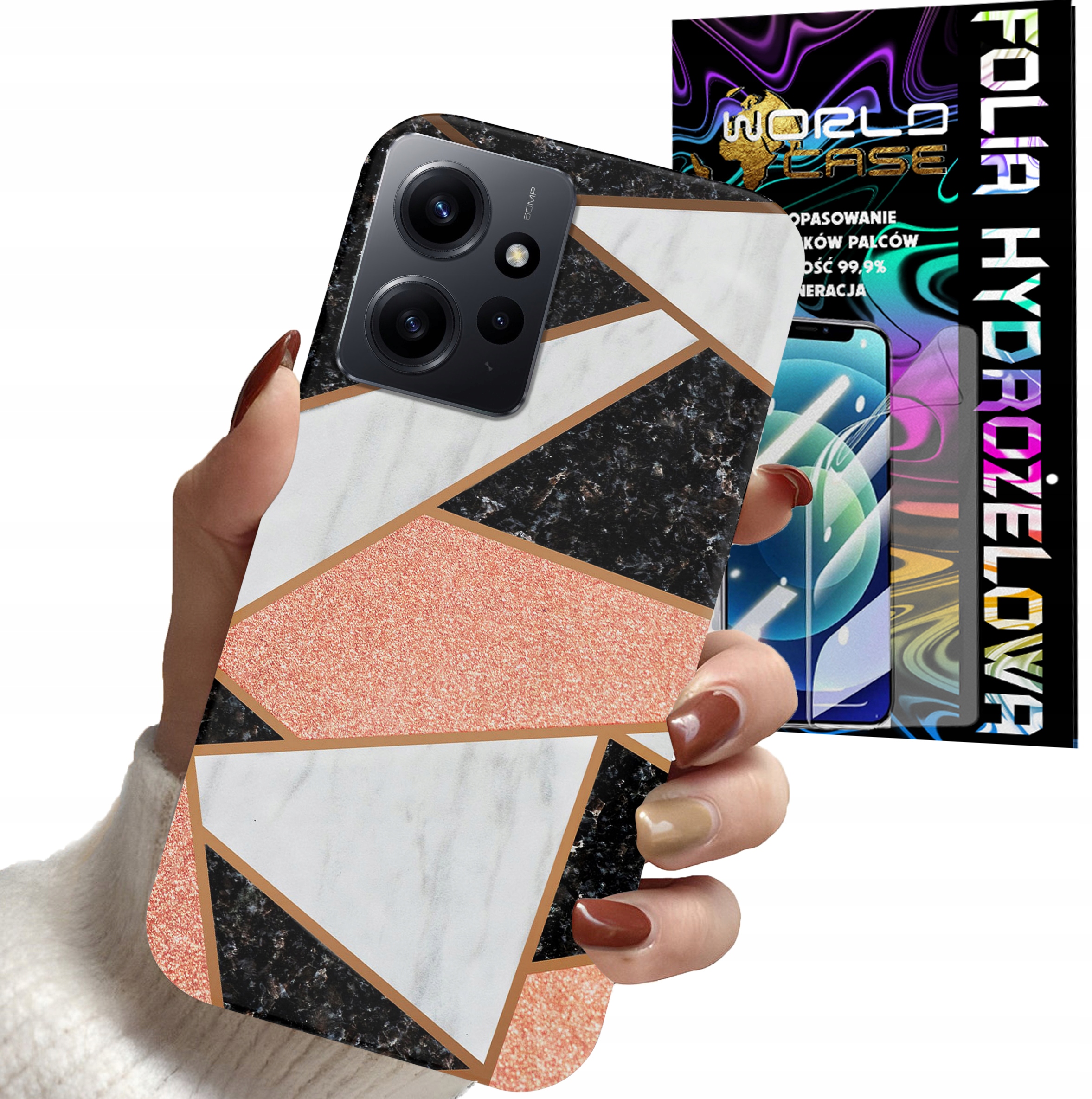 ETUI DO XIAOMI NOTE 12 4G - ELEGANCKIE MODNE WZORY DLA KOBIET + FOLIA