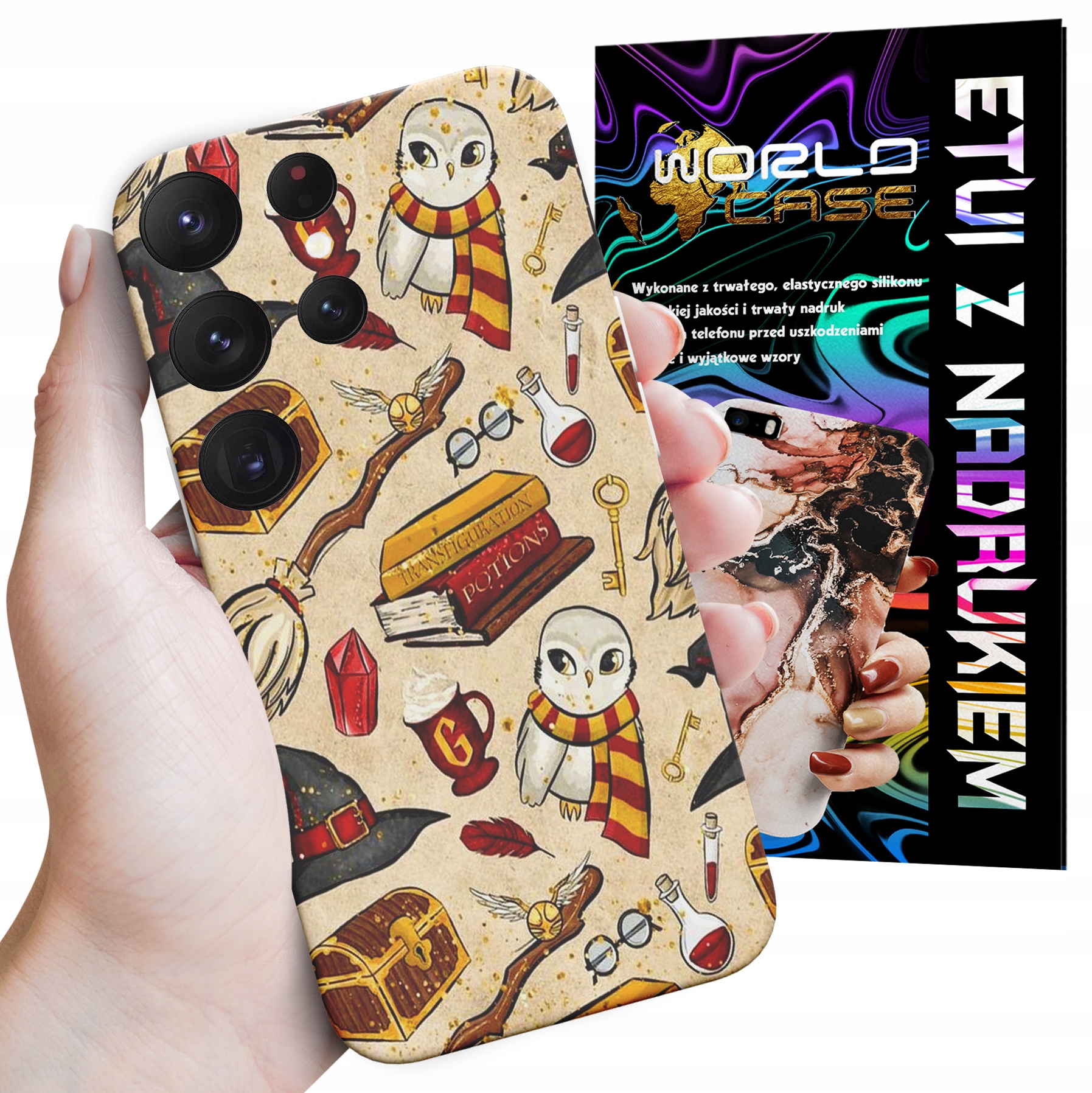 ETUI CASE DO SAMSUNG S23 ULTRA - POTTER WZORY WIELE WZORÓW DLA FANA MAGI