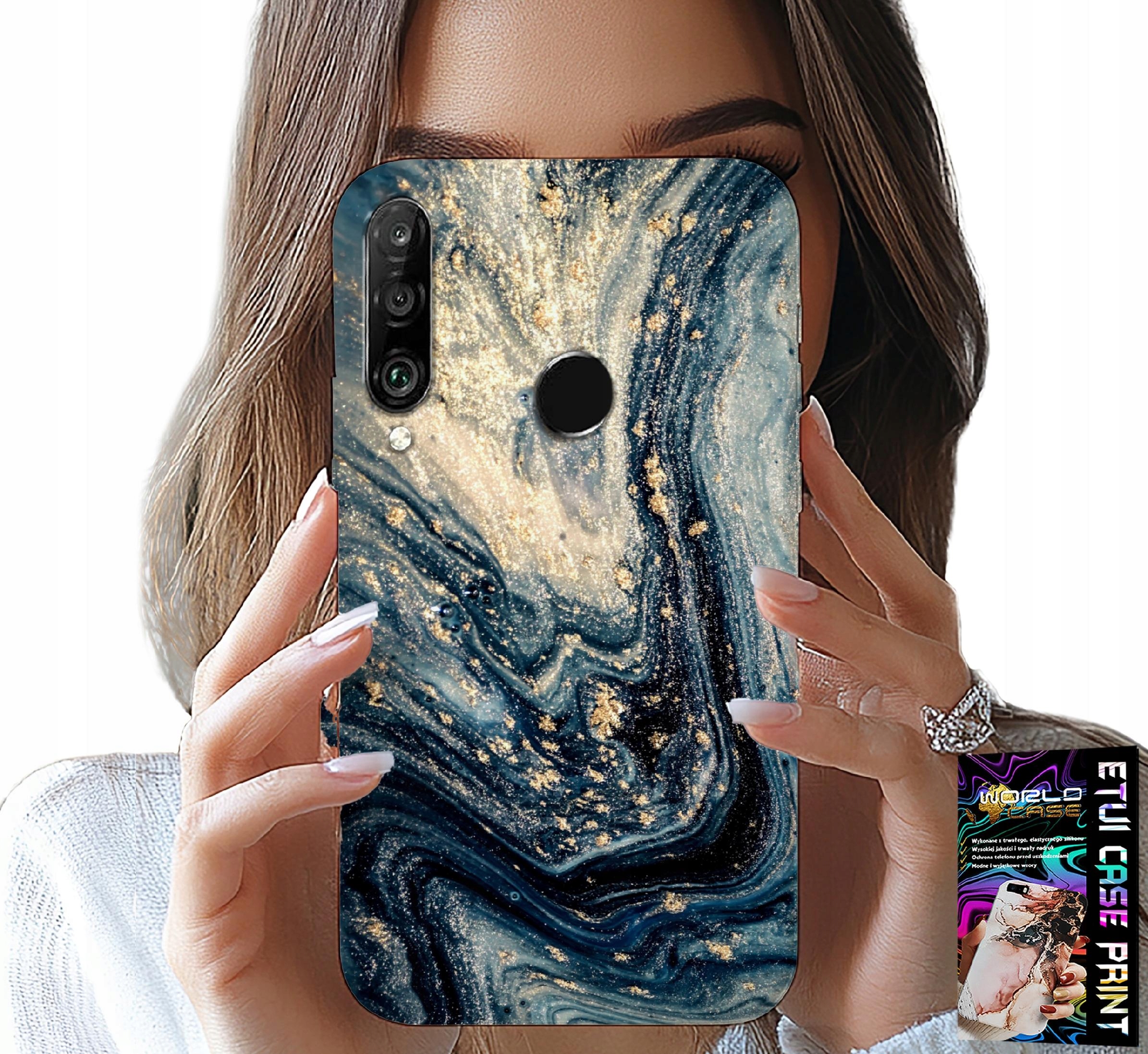 ETUI DO HUAWEI P30 LITE - KAMIENNE ELEGANCKIE WZORY OBUDOWA CASE