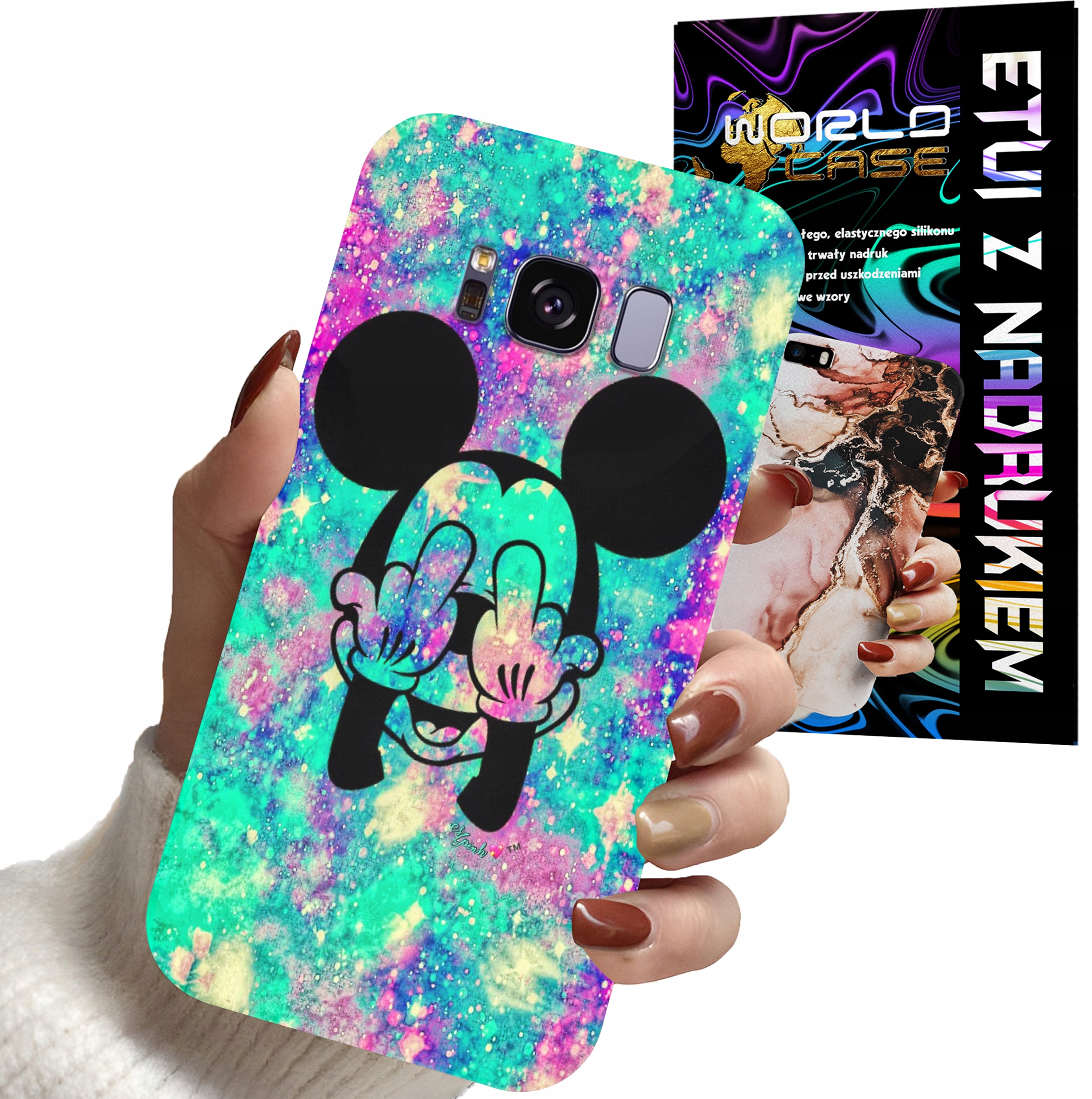 ETUI CASE DO SAMSUNG S8 - MYSZKA MINNIE DAMSKIE WZORY PLECKI