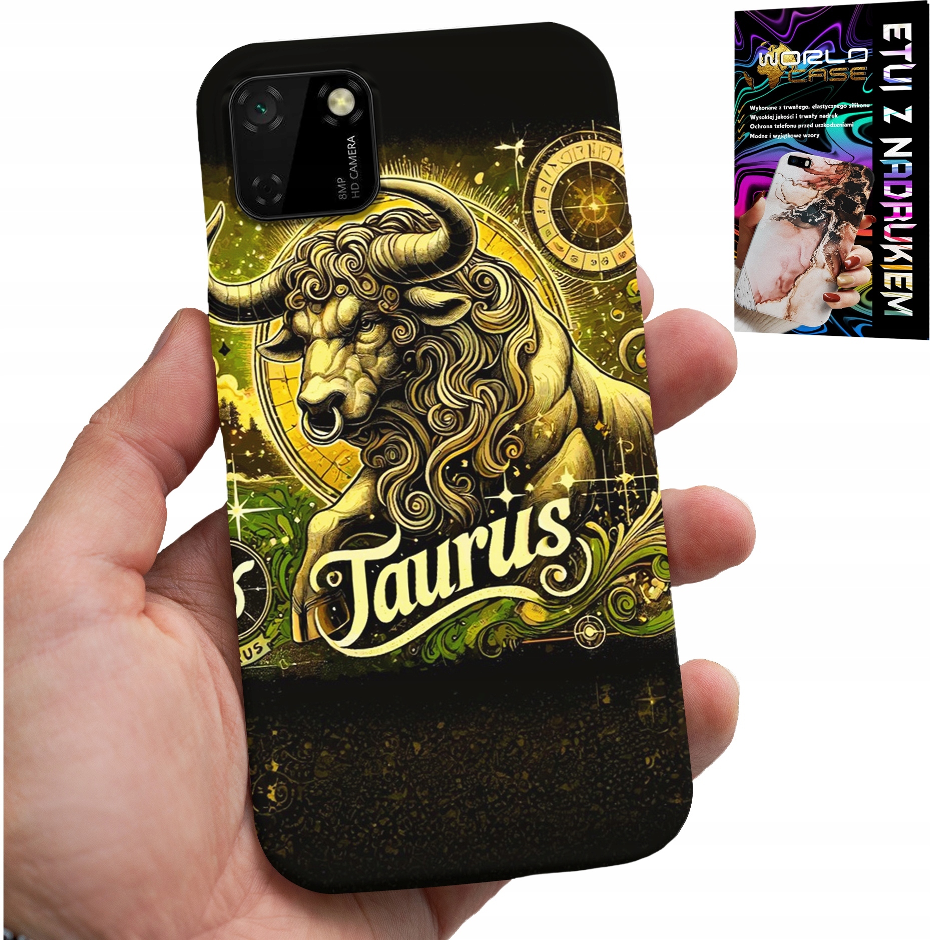 ETUI DO HUAWEI Y5P - ZNAK ZODIAKU BYK ASTRONOMIA FUTERAŁ