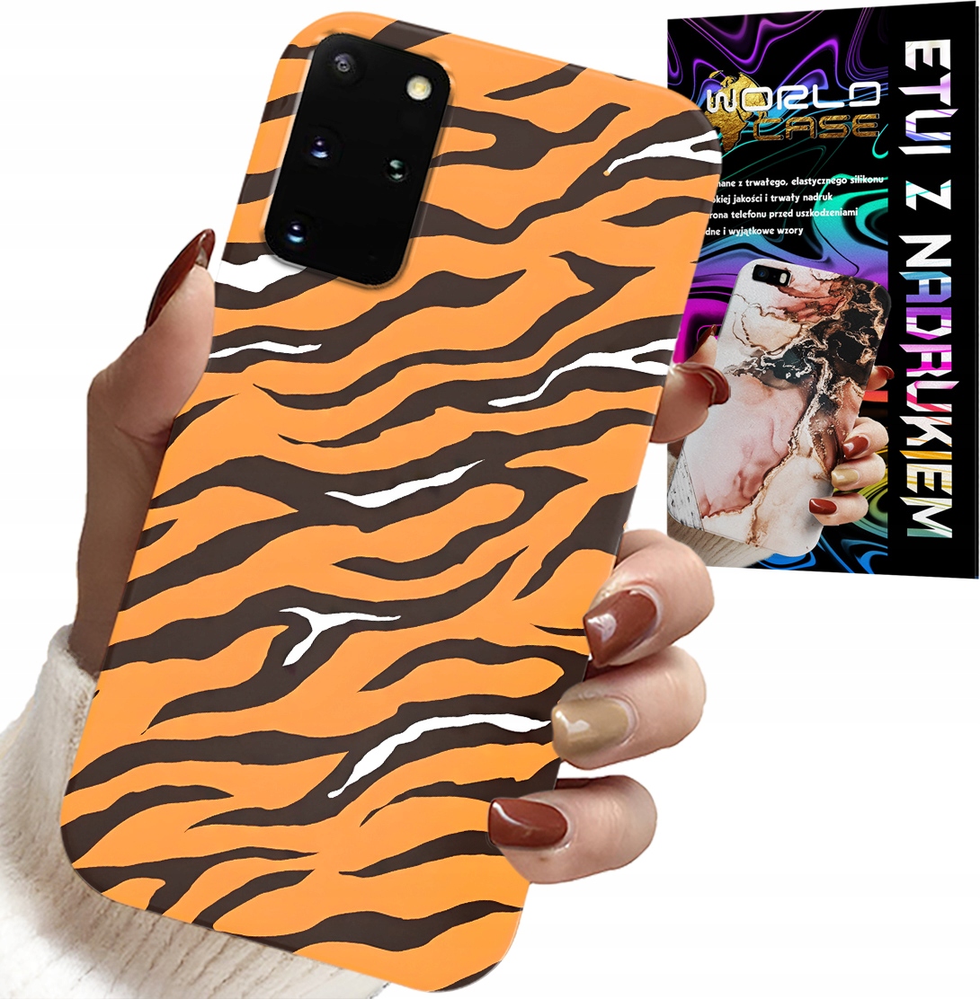 ETUI DO SAMSUNG GALAXY S20 PLUS - PLECKI W TYGRYSIE PASKI POKROWIEC +FOLIA