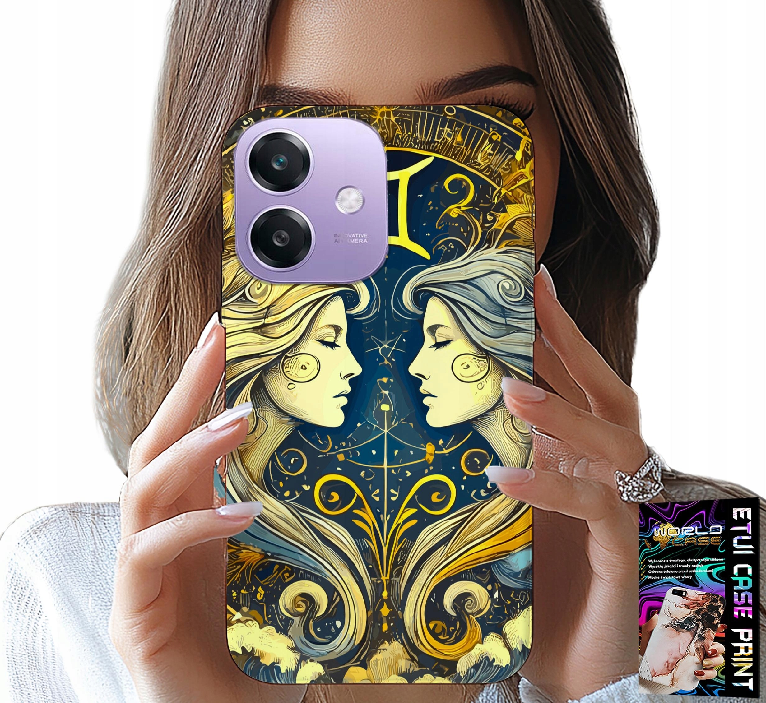 ETUI DO OPPO A60 5G - ZNAK ZODIAKU, BLIŹNIĘTA ASTRONOMIA CASE