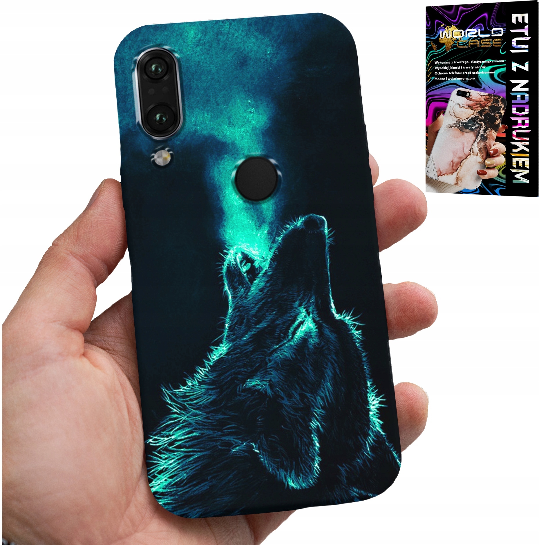 ETUI DO HUAWEI Y7 2019 - WILK WILKI WATAHA SUPER WZORY OBUDOWA