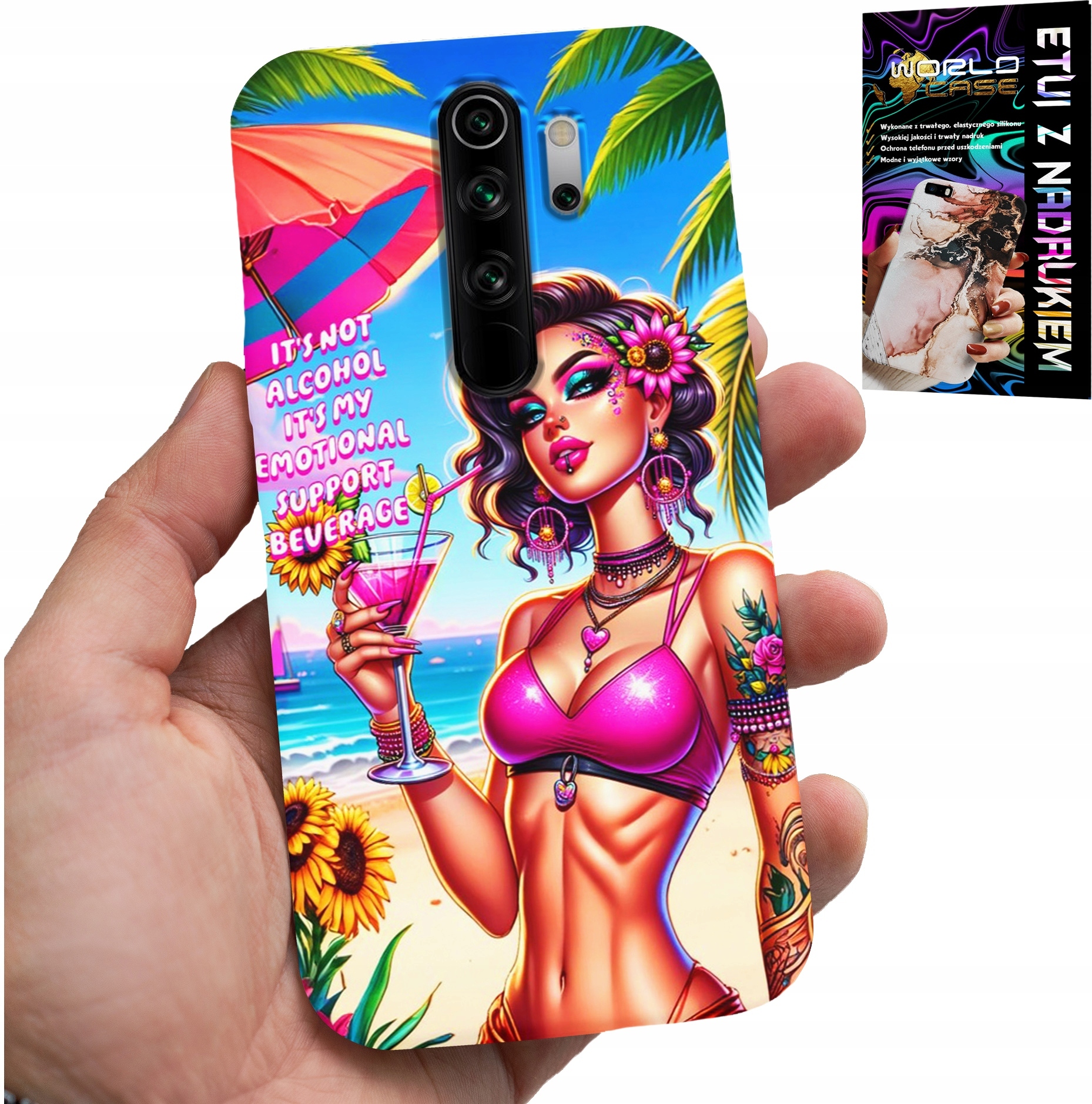 ETUI DO XIAOMI REDMI 9 - IT'S NOT ALCOHOL IT'S MY EMOTIONAL CASE