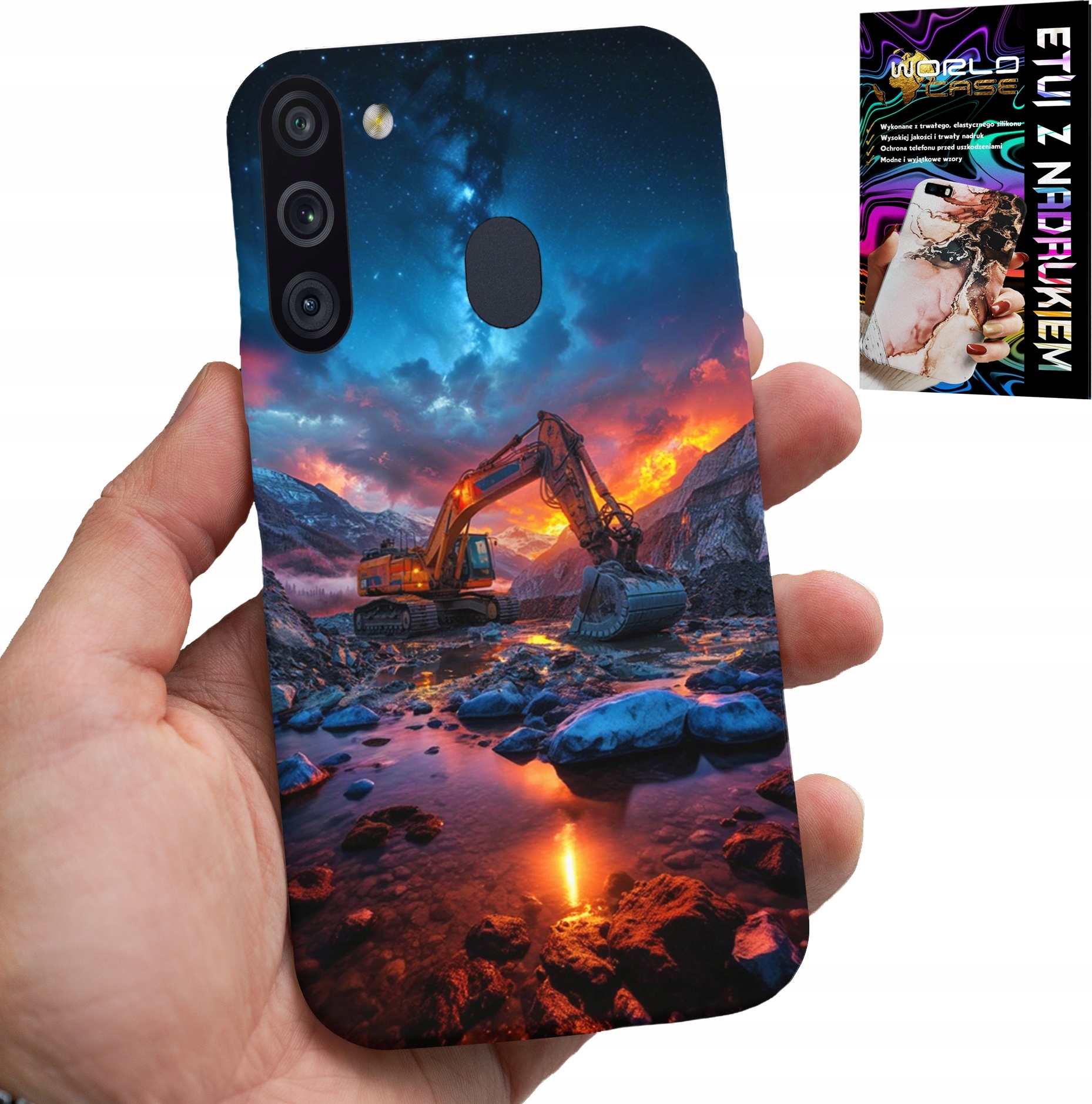 ETUI DO SAMSUNG GALAXY A21 - TRAKTOR CIĄGNIK ROLNICZY FARMA UPRAWA