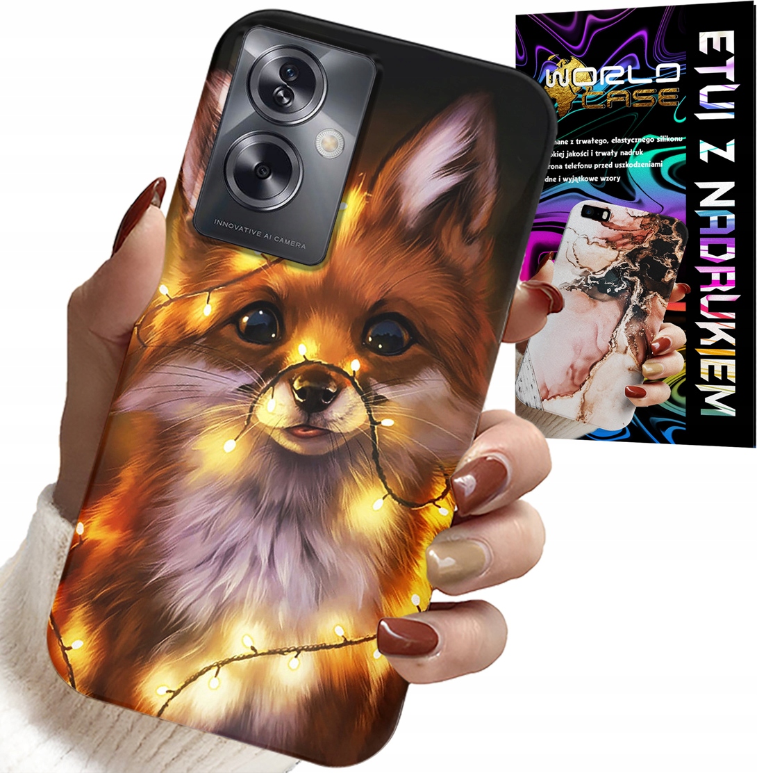 ETUI DO OPPO A79 5G - SŁODKI LISEK ZWIERZĘTA LEŚNE CASE +FOLIA