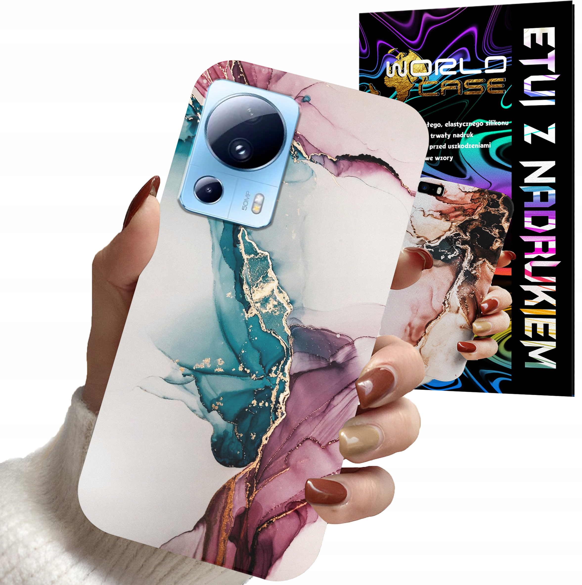 ETUI CASE DO XIAOMI 13 LITE - MARMUR WZORY DLA KOBIET PLECKI OBUDOWA