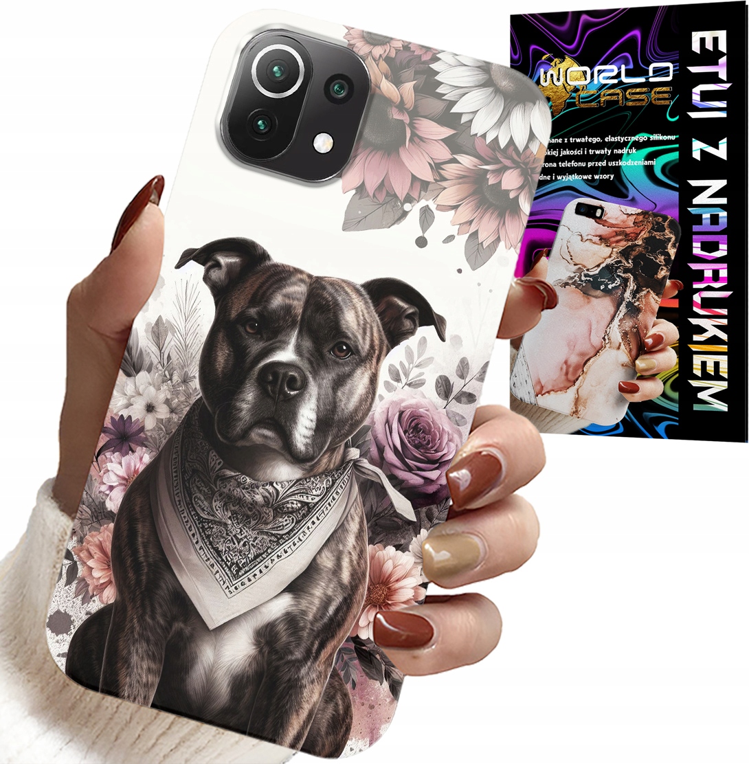 ETUI DO XIAOMI MI 11 LITE - PITBULL GROŹNE PSY FUTERAŁ PLECKI CASE