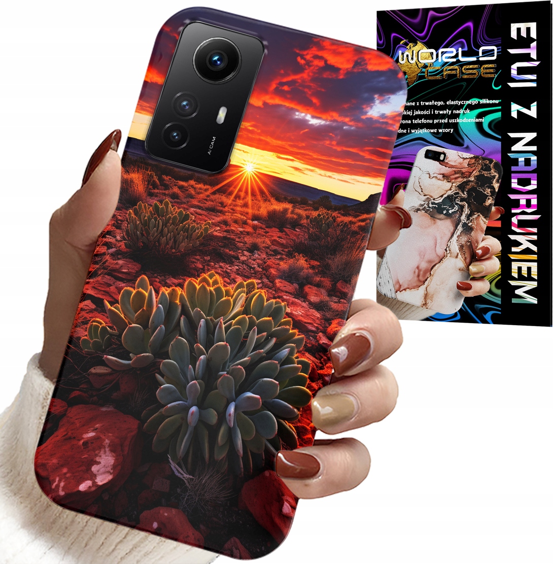ETUI DO XIAOMI NOTE 12S 4G - MEKSYKAŃSKA PUSTYNIA WIDOKI CASE + SZKŁO