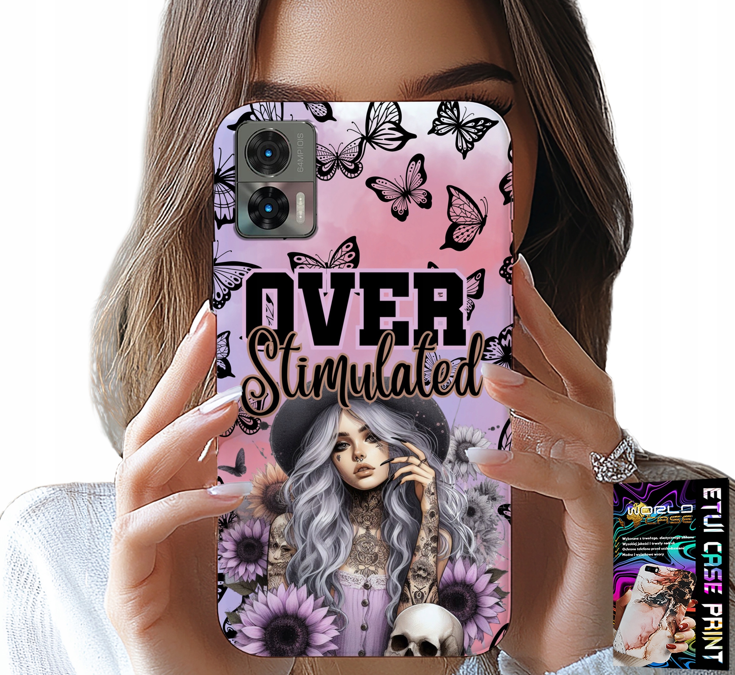 ETUI DO MOTOROLA EDGE 30 NEO - OVER STIMULATED, NASTOLETNIE WZORY, CASE