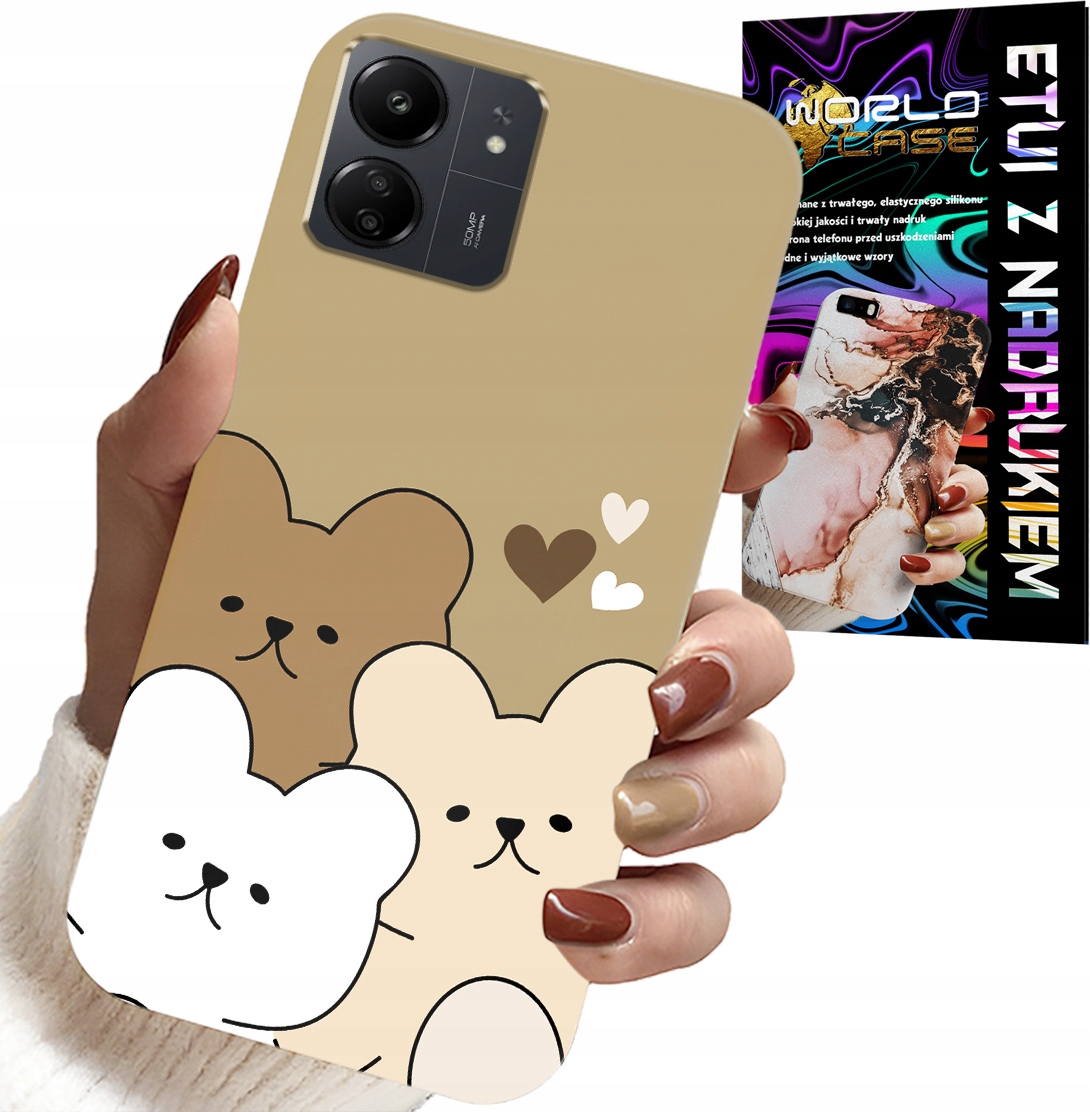 ETUI DO XIAOMI POCO C65 - MIŚ, MISIE WZORY DLA NAJMŁODSZYCH DZIECI