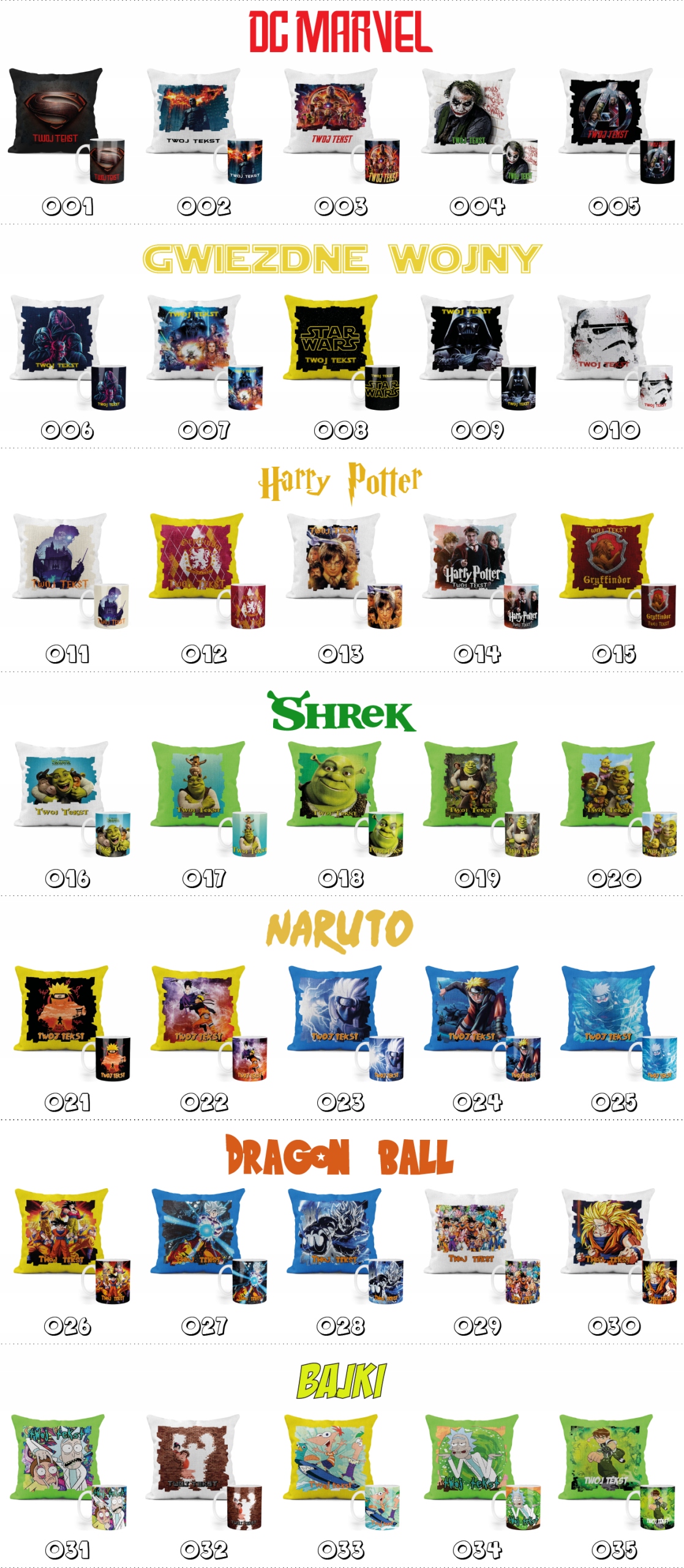 ZESTAW: KUBEK + POSZEWKA - XBOX PLAYSTATION - PREZENT WIELE WZORÓW + IMIĘ