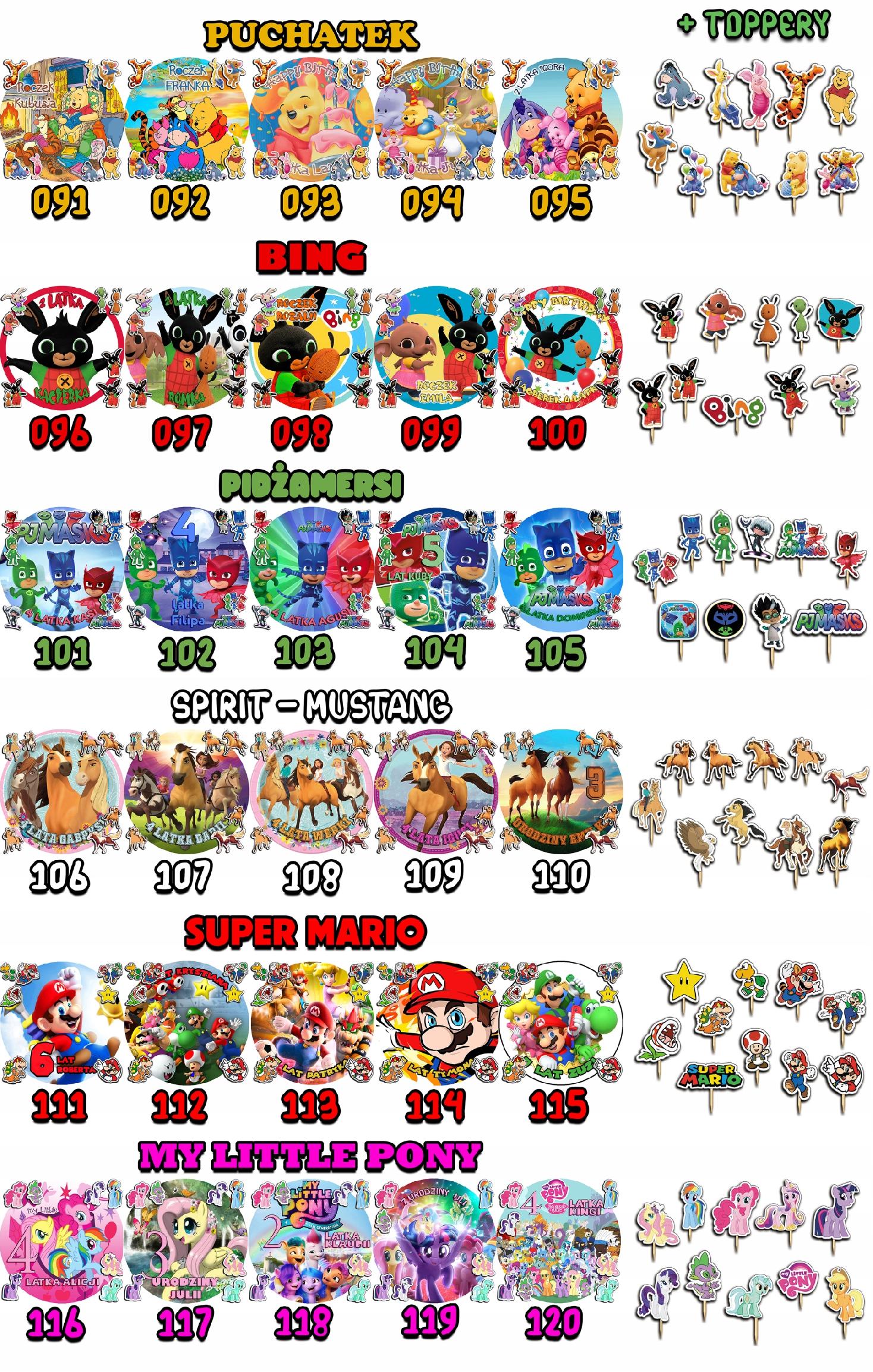 ZESTAW OPŁATEK NA TORT 20CM + TOPPERY PAPIEROWE - SPONGEBOB + IMIĘ 15CM 18