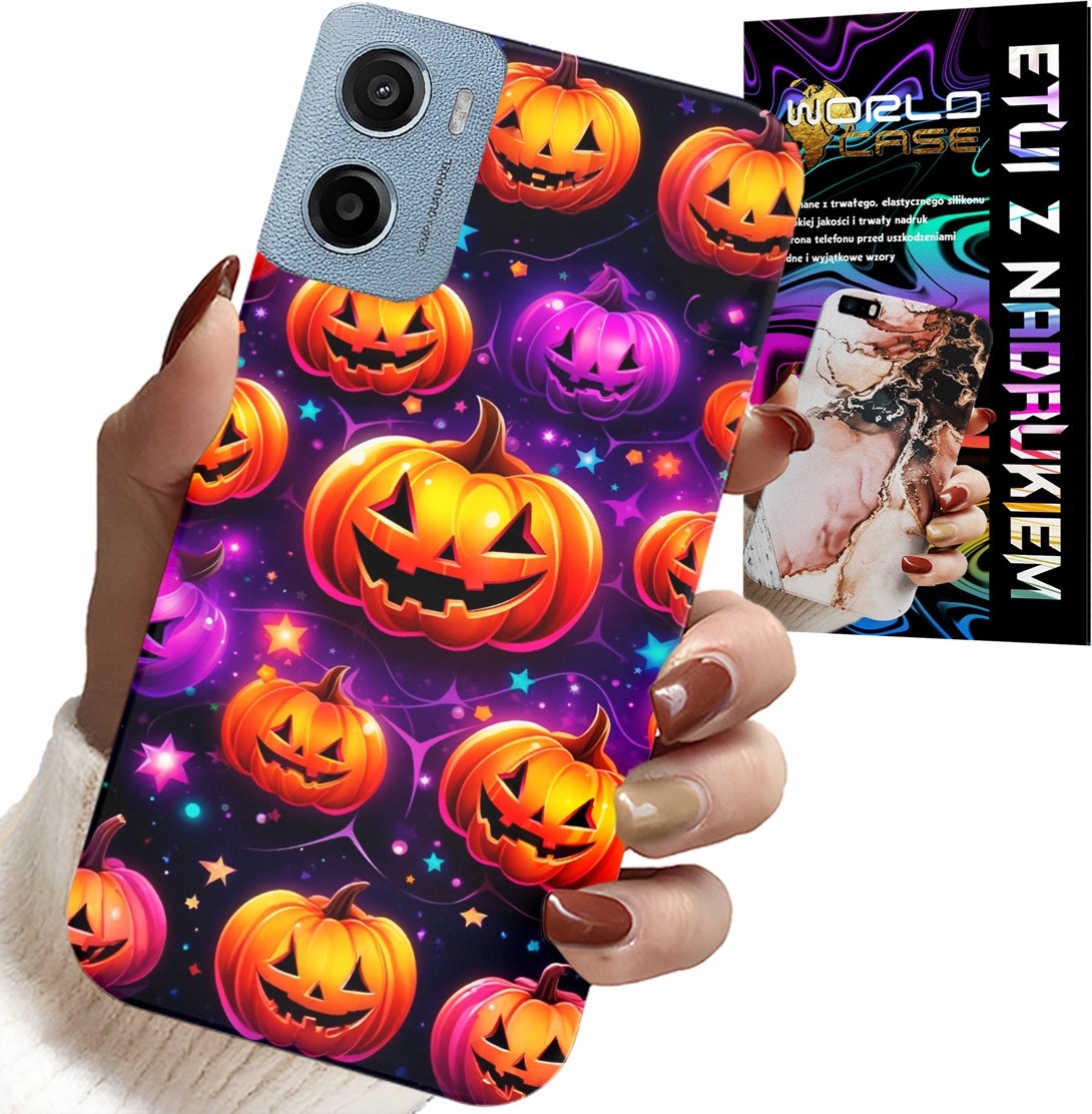 ETUI DO MOTOROLA E15 / G05 - HALLOWEEN, SALEM, STRASZNE DYNIE, WZORY