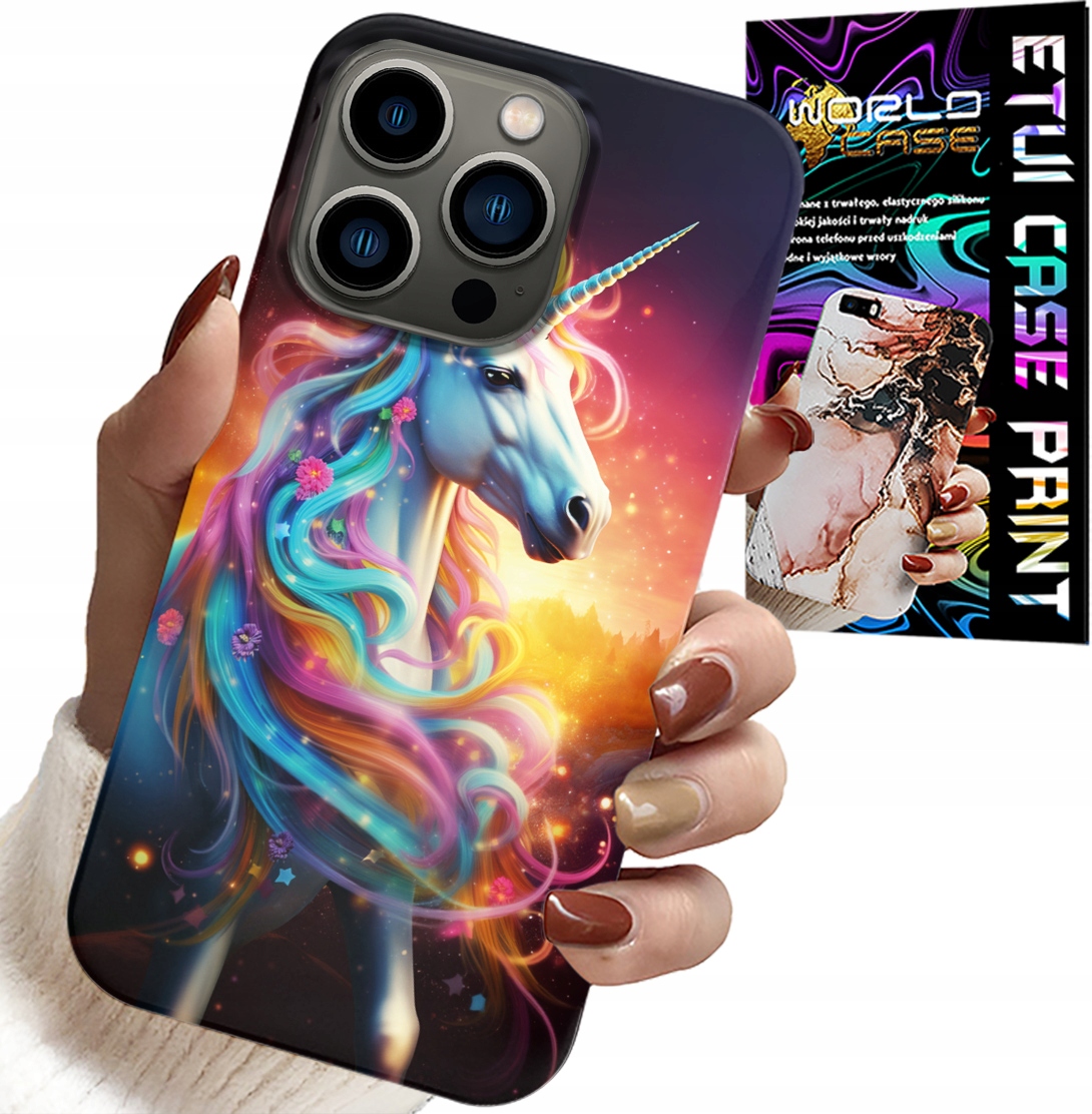 ETUI DO IPHONE 15 PRO - JEDNOROŻEC WZORY DLA DZIEWCZYNEK PREZENT