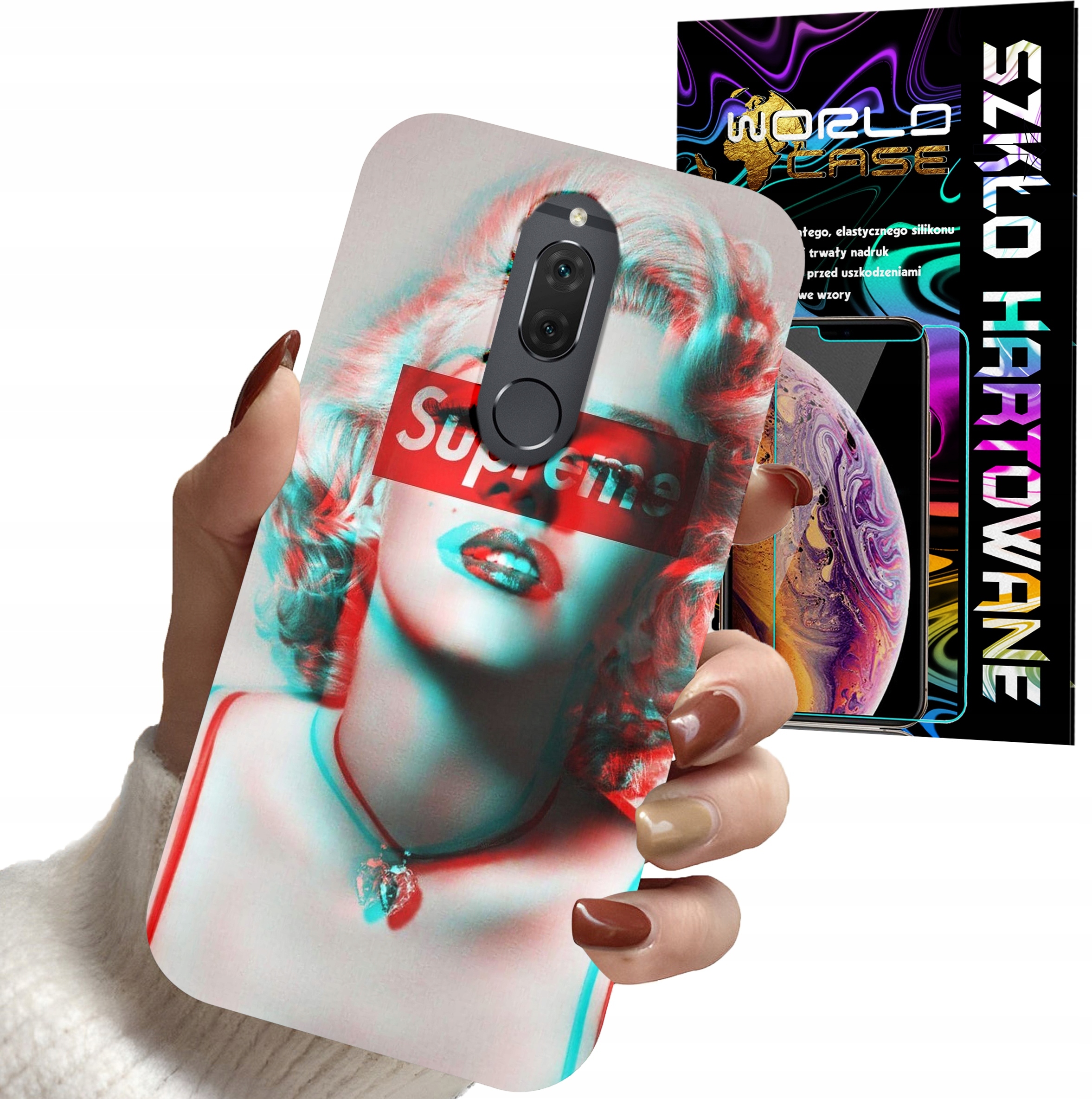ETUI CASE DO HUAWEI MATE 10 LITE - Marilyn Monroe MODNE KOBIECE WZORY SZKŁO
