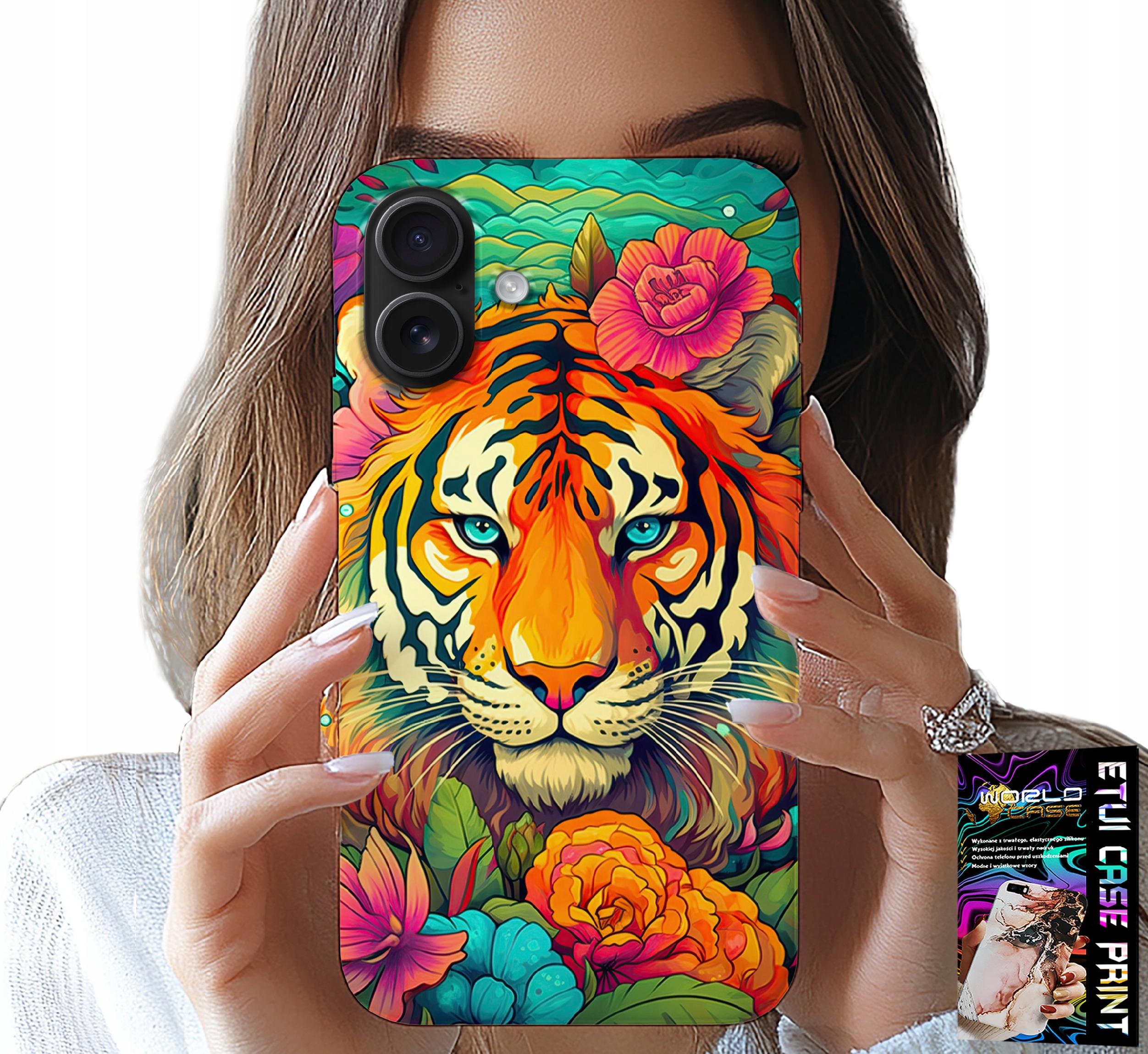 ETUI DO IPHONE 16 PLUS - ZWIERZĘCE WZORY TYGRYS TYGRYSEK CASE