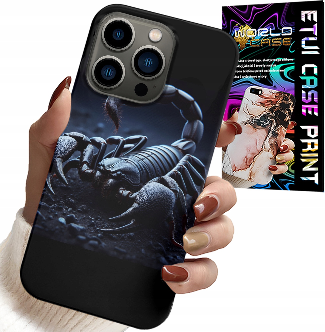 ETUI DO IPHONE 16 PRO MAX - SKORPION, SKORPIONY + FOLIA HYDROŻELOWA