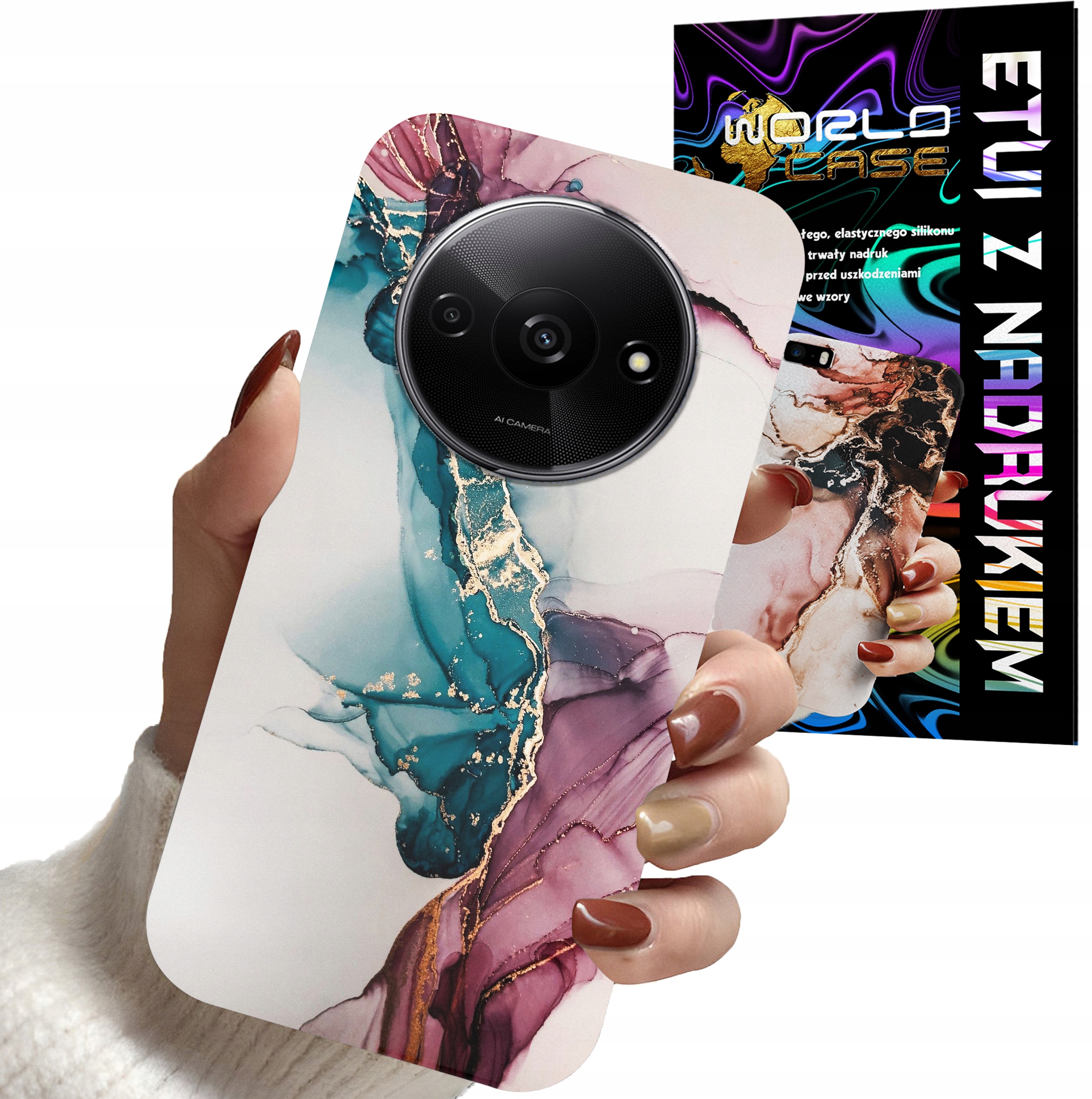 ETUI CASE DO XIAOMI REDMI A3 4G - MARMUR WZORY DLA KOBIET PLECKI OBUDOW