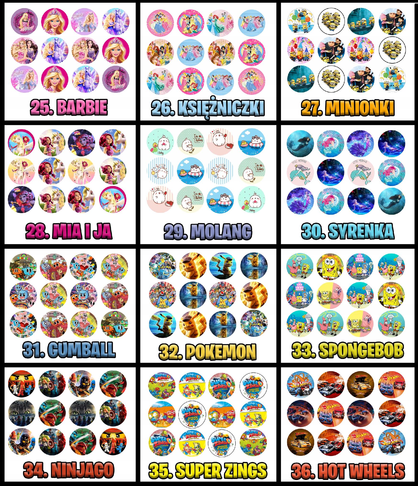 OPŁATEK na BABECZKI MUFFINKI na urodziny 12szt. - W GŁOWIE SIĘ NIE MIEŚCI