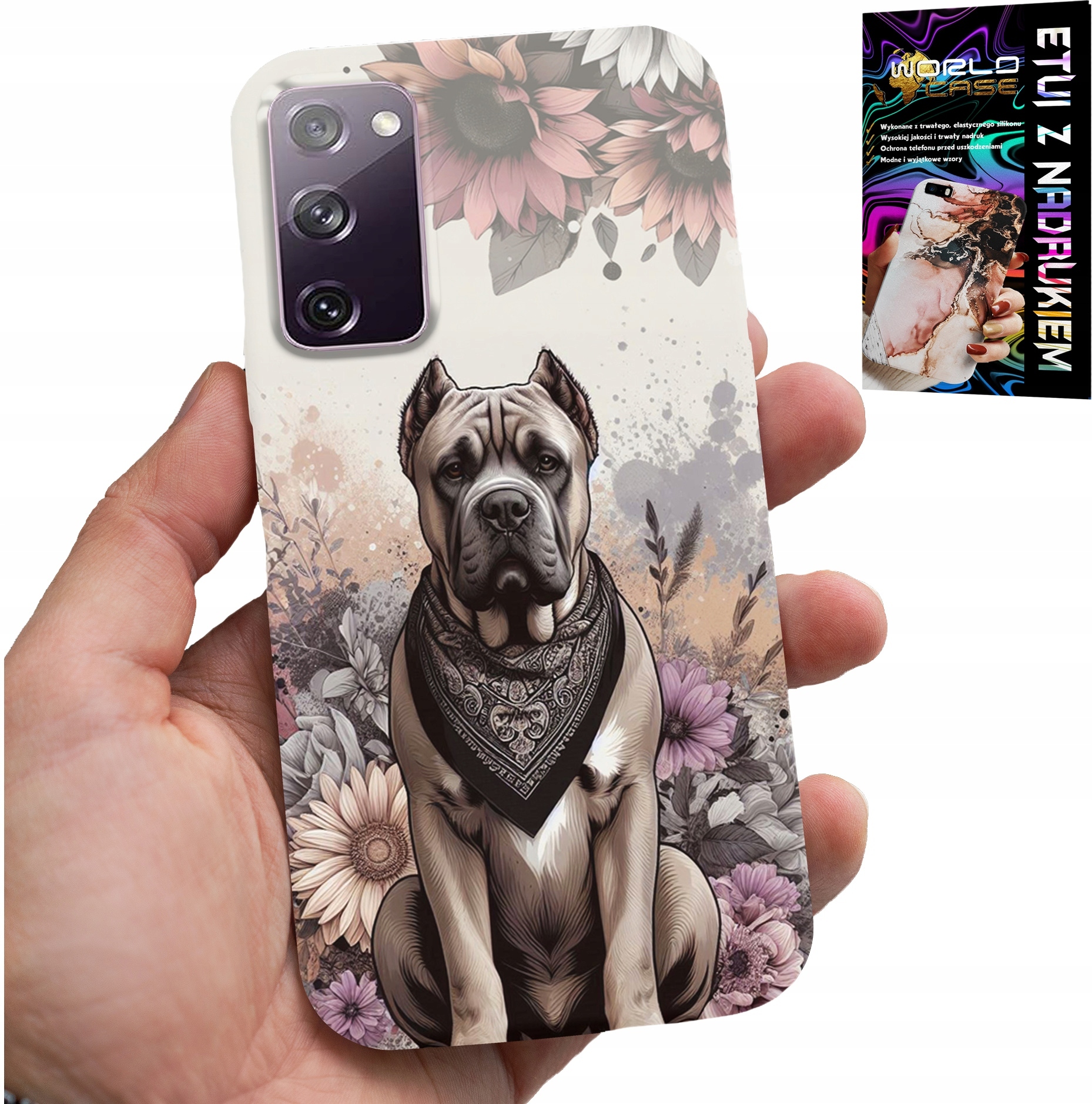 ETUI DO SAMSUNG GALAXY S20 FE - PSIE RASY PSIE WZORY POKROWIEC + FOLIA