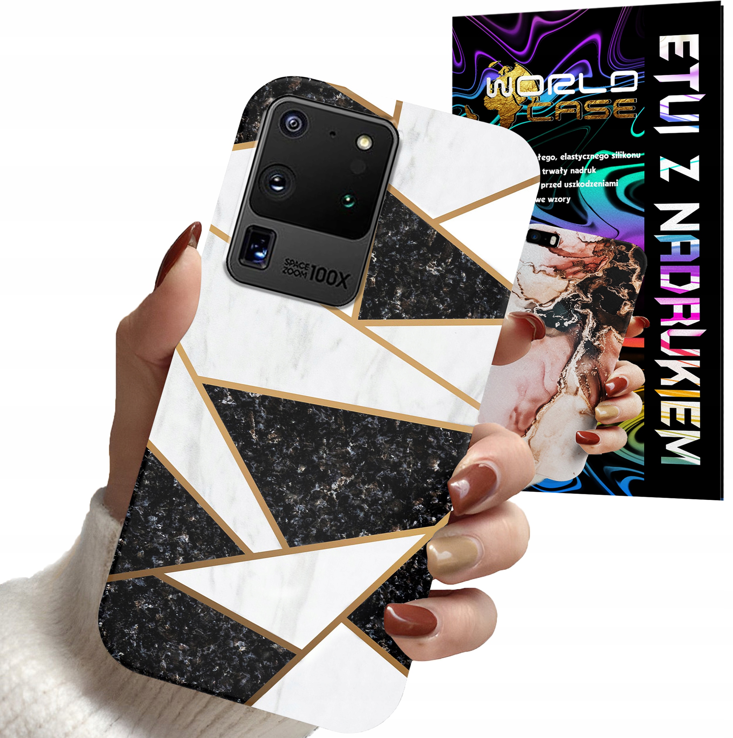 ETUI CASE DO SAMSUNG S20 ULTRA - MARMUREK GEOMETRIA WZORY DLA KOBIET