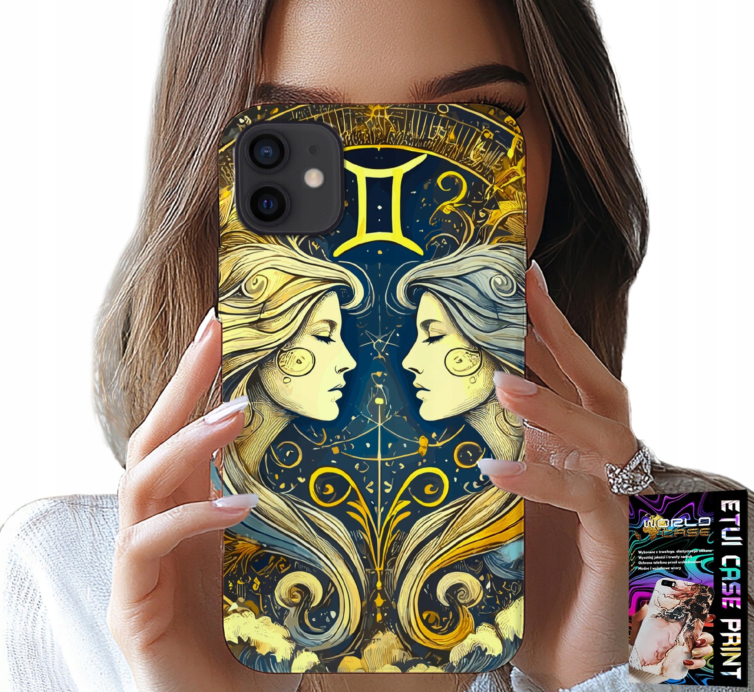 ETUI DO IPHONE 12 - ZNAK ZODIAKU, BLIŹNIĘTA ASTRONOMIA CASE